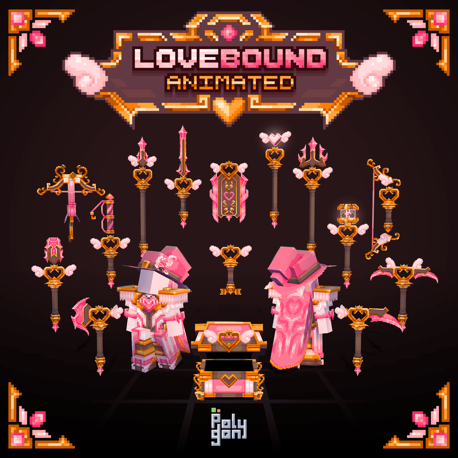 Lovebound Animated Weapons and Tools Set (64x)