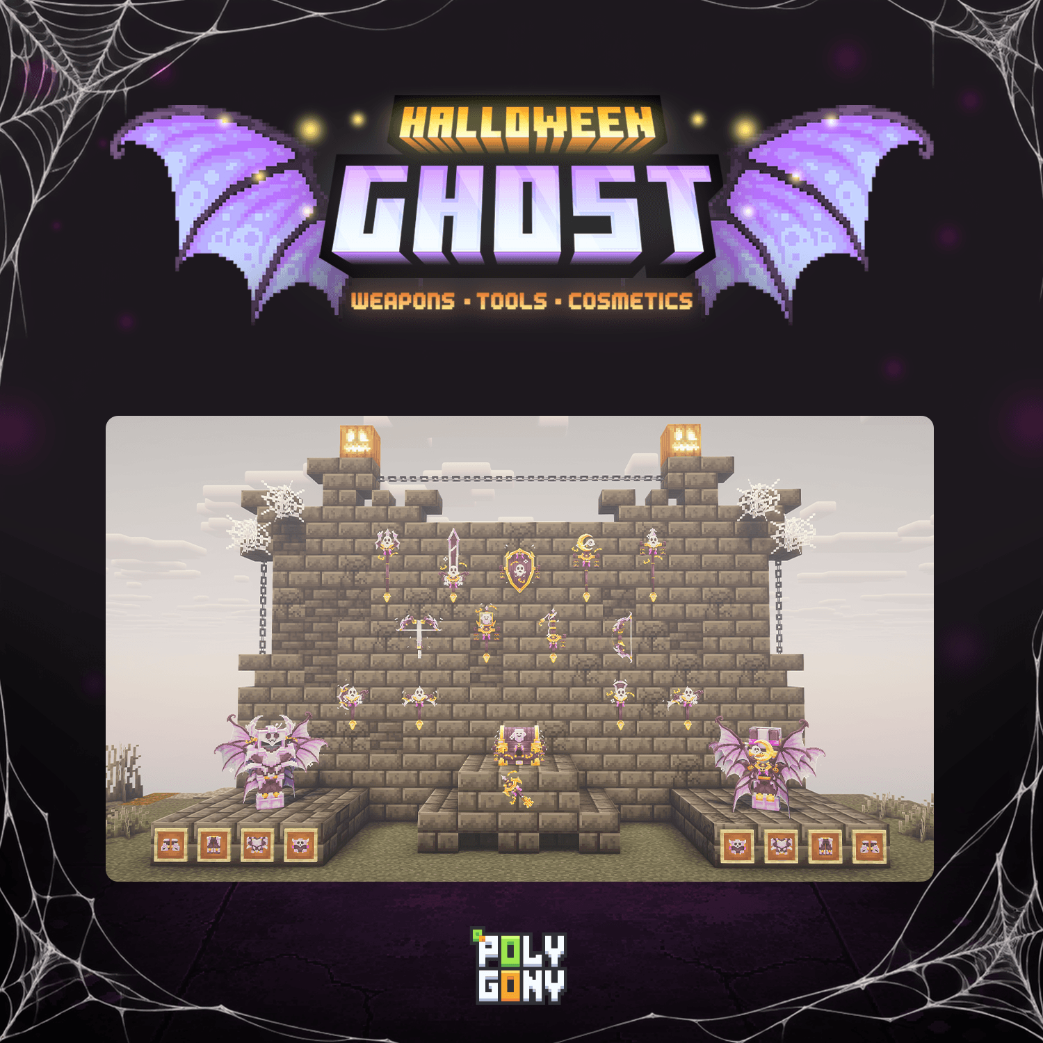 Halloween Ghost Animated Weapons and Tools Set (64x) 2