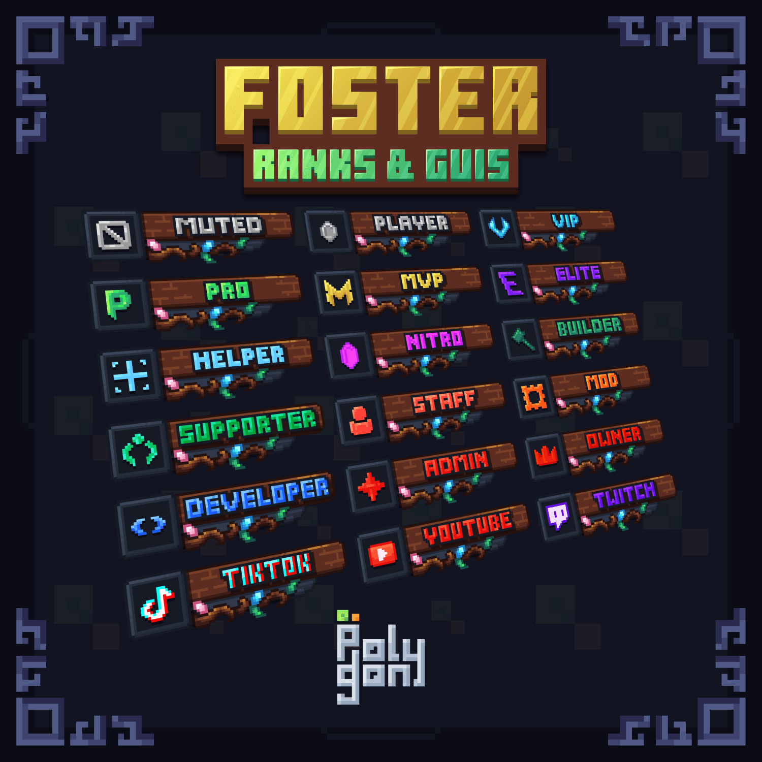 Foster Rank & GUI Set