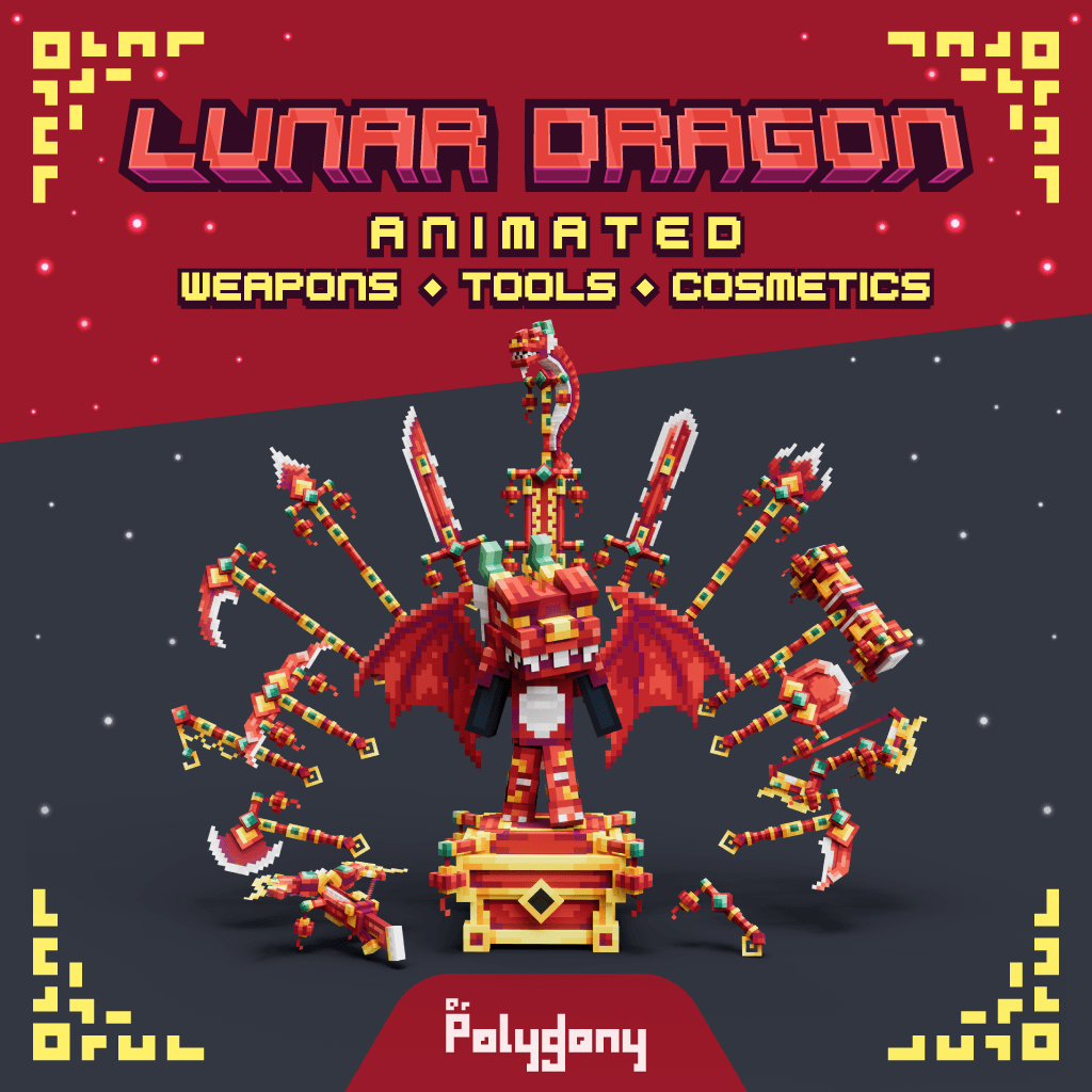 Lunar Dragon Animated Weapons & Tools Set