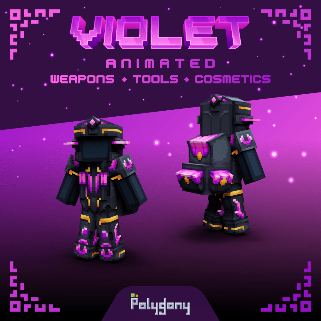 Violet Animated Weapons & Tools Set 4