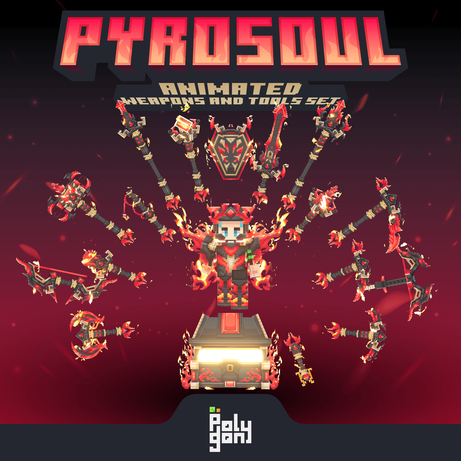 Pyrosoul Animated Weapons and Tools Set (64x)