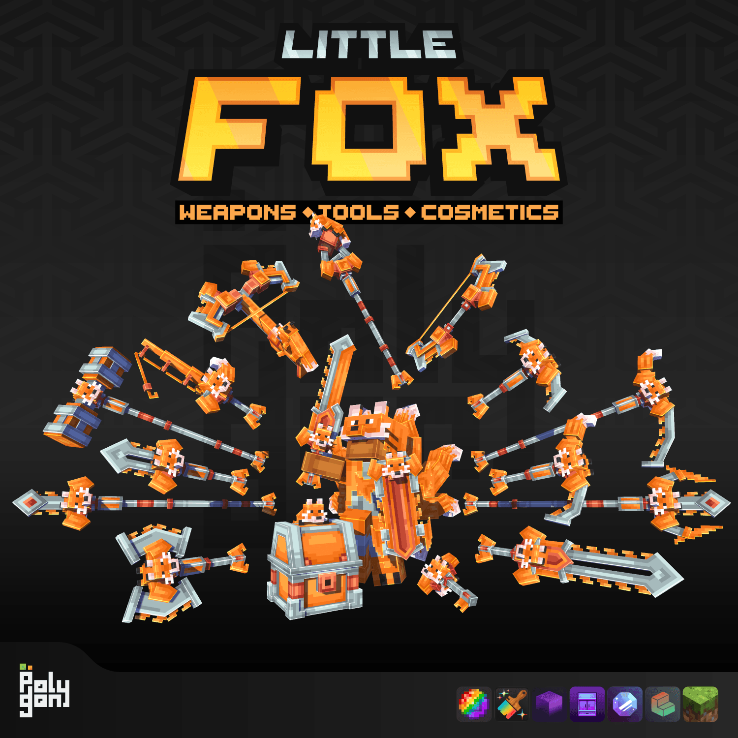 Little Fox Animated Weapons and Tools Set (32x)