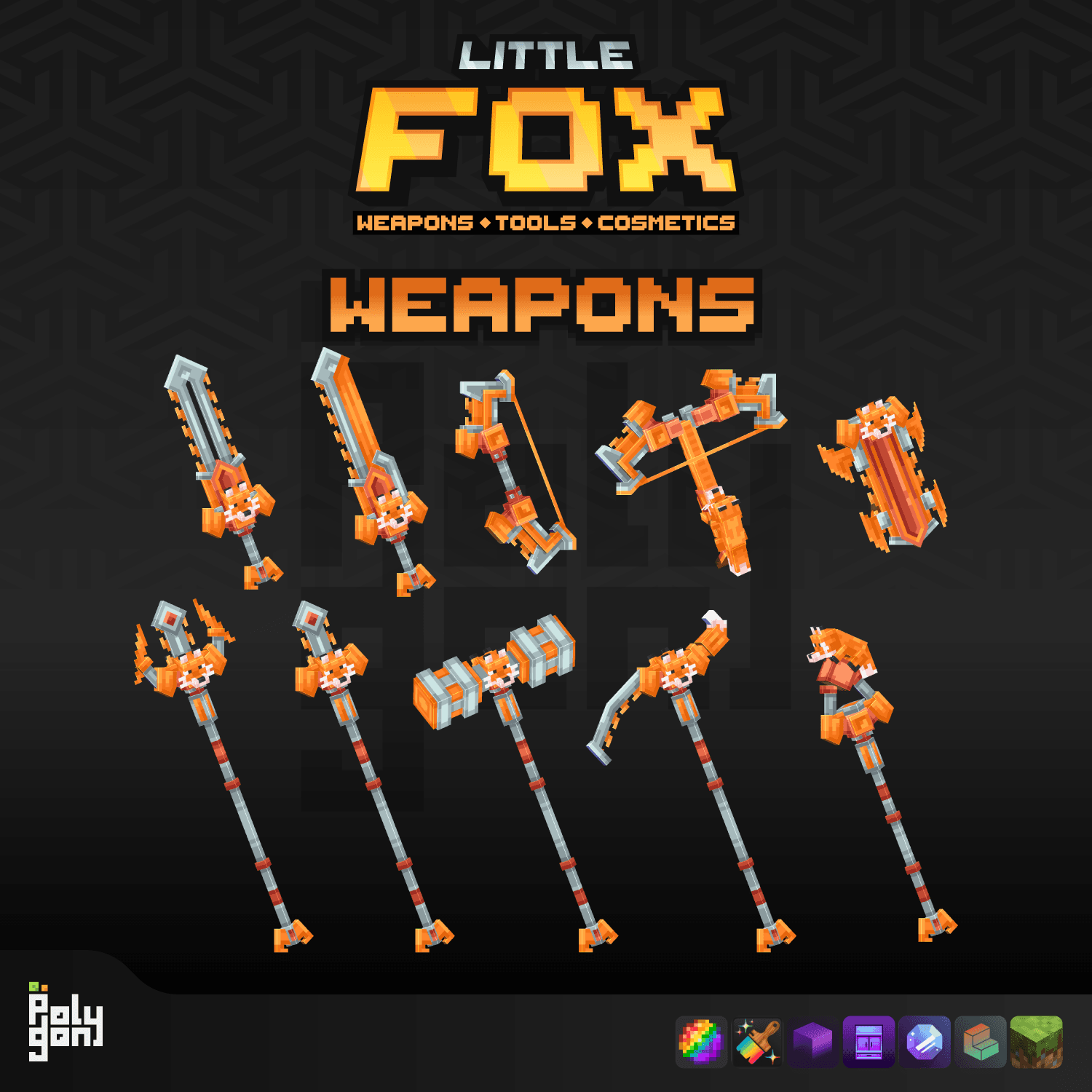 Little Fox Animated Weapons and Tools Set (32x) 2