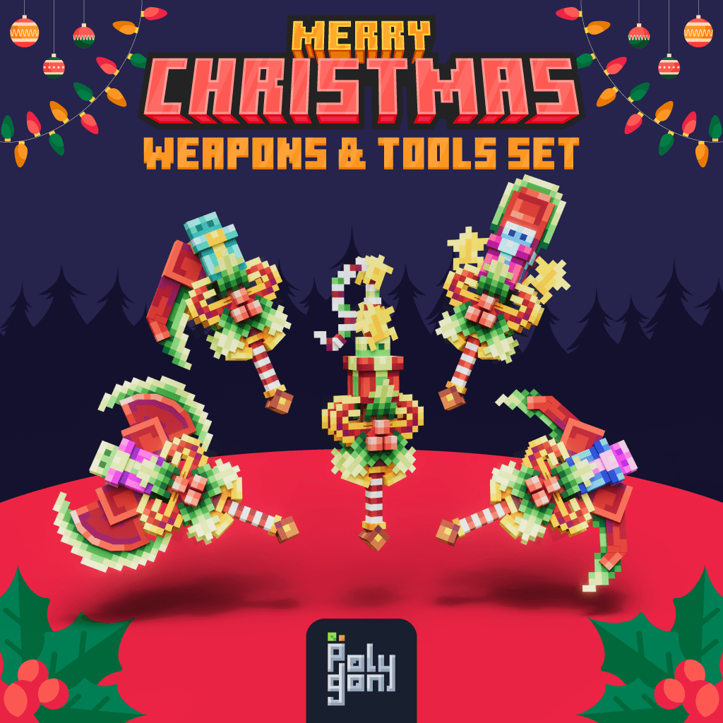Merry Christmas Weapons & Tools Set 2