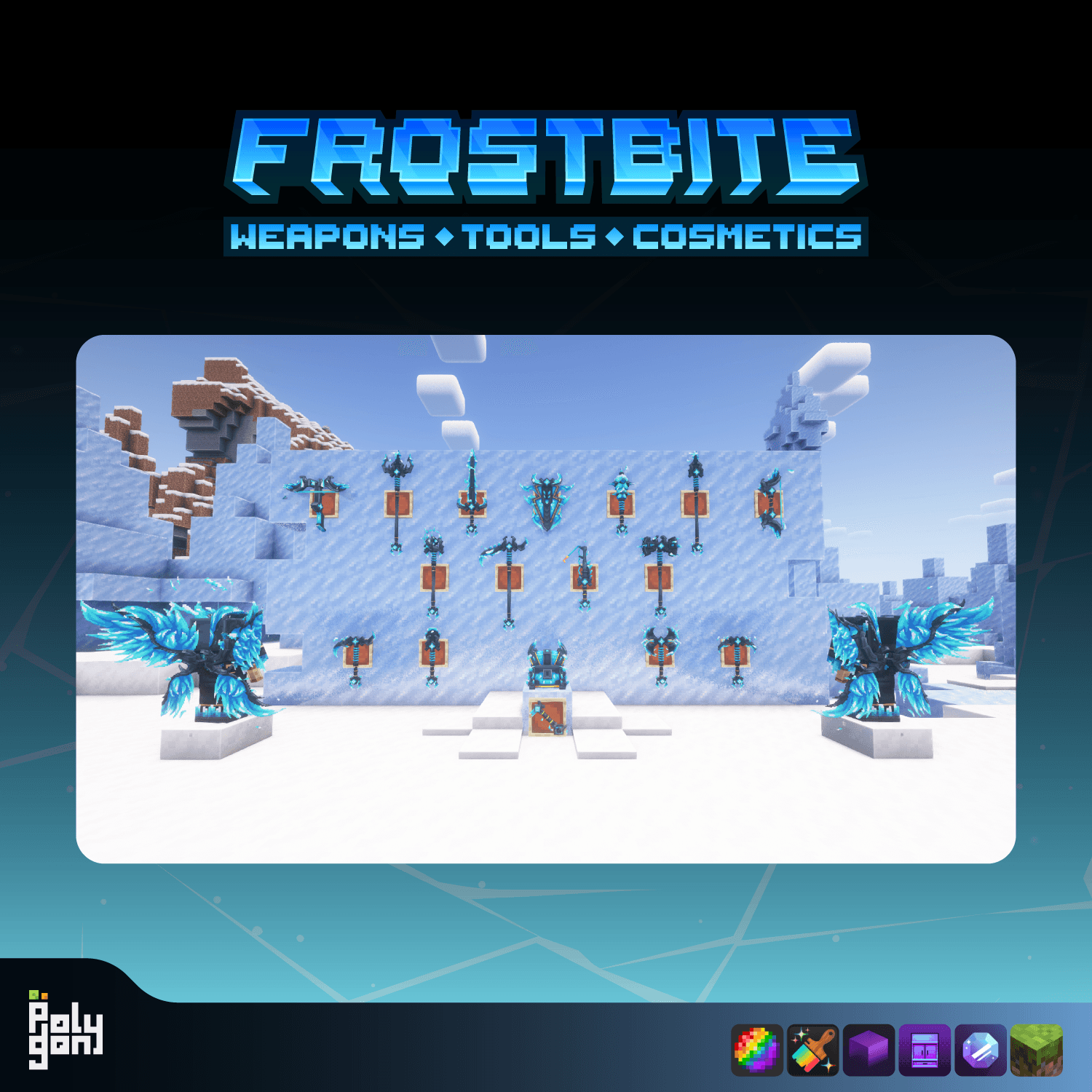 Frostbite Animated Weapons and Tools Set (64x) 2