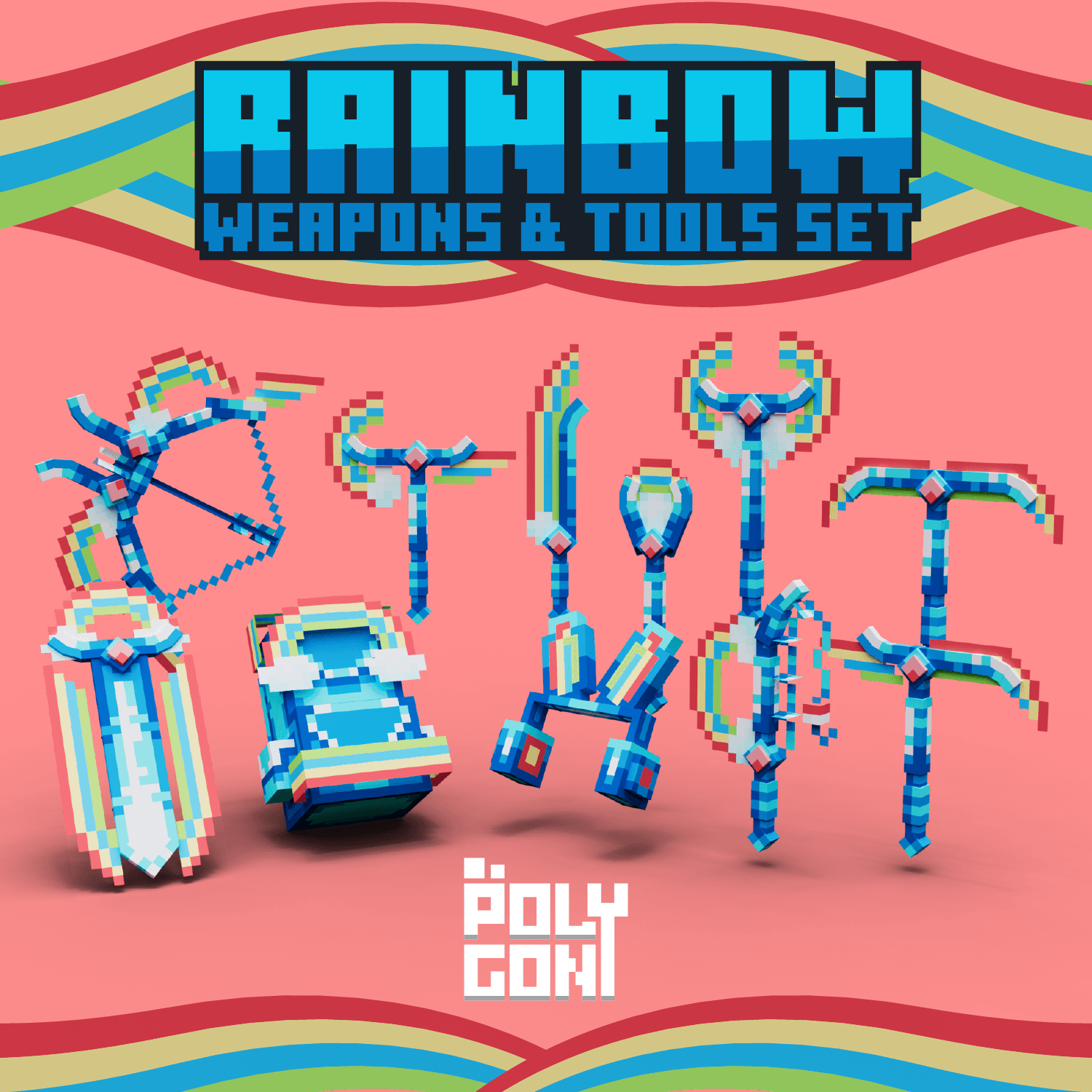 Rainbow Weapons & Tools Set