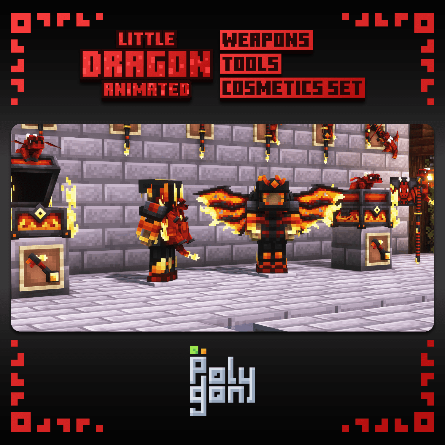 Little Dragon Animated Weapons & Tools Set 3