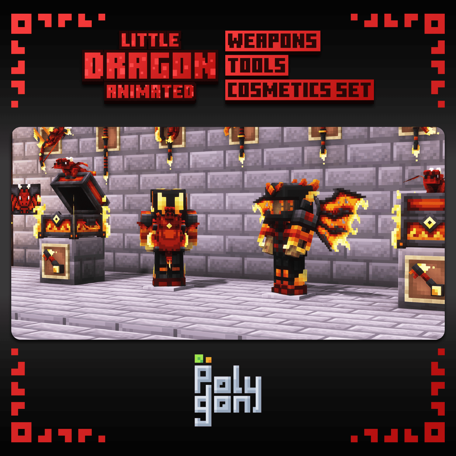 Little Dragon Animated Weapons & Tools Set 4