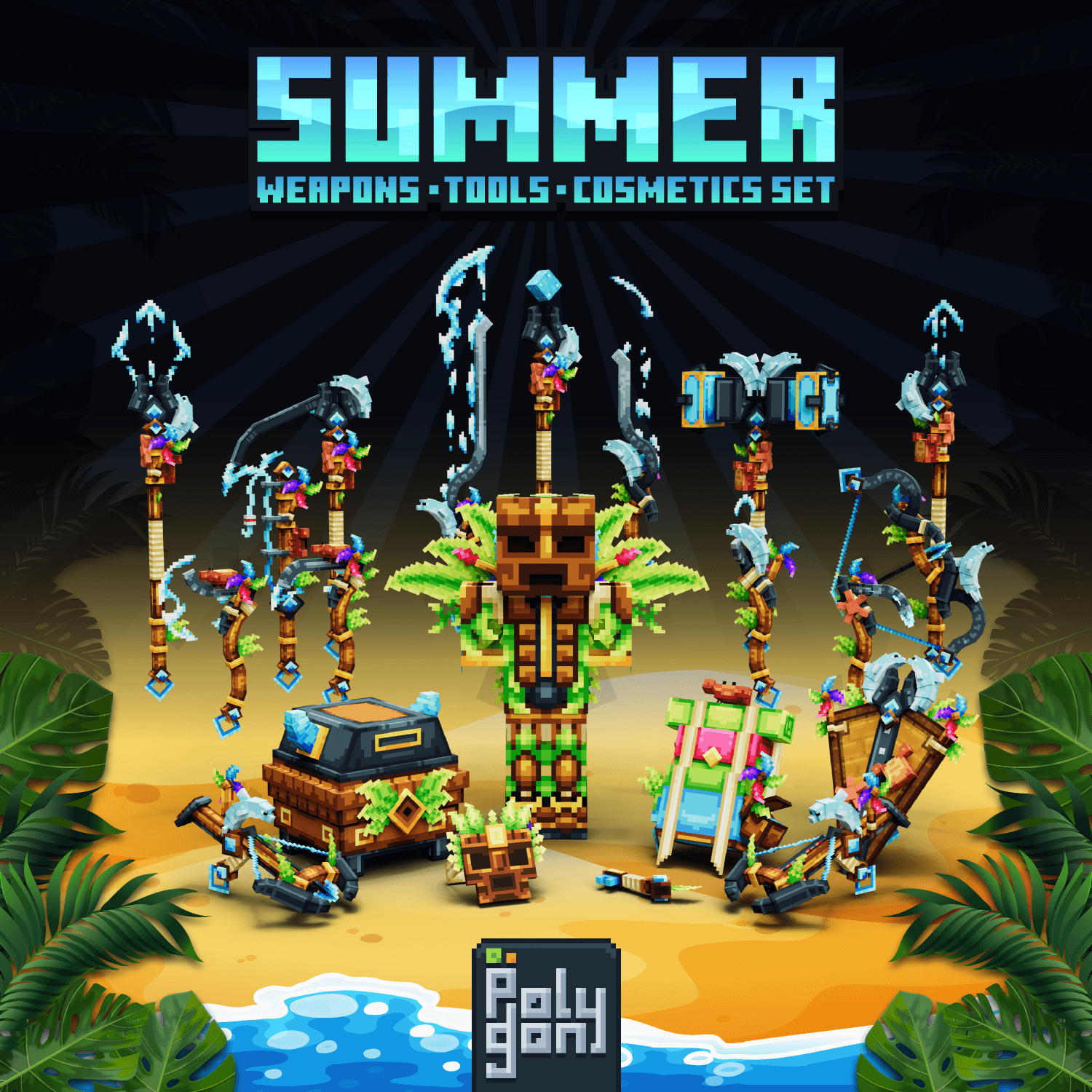 Summer Animated Weapons & Tools Set