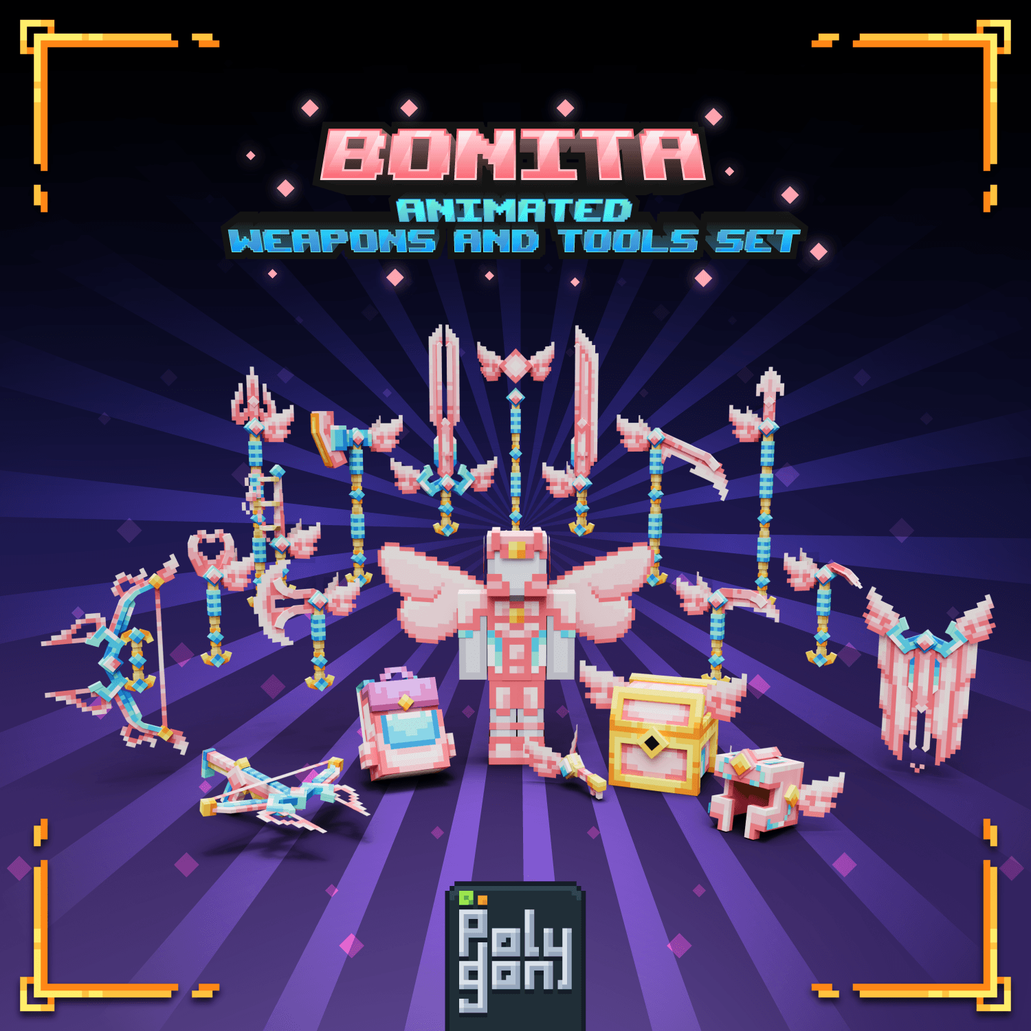 Bonita Animated Weapons & Tools Set
