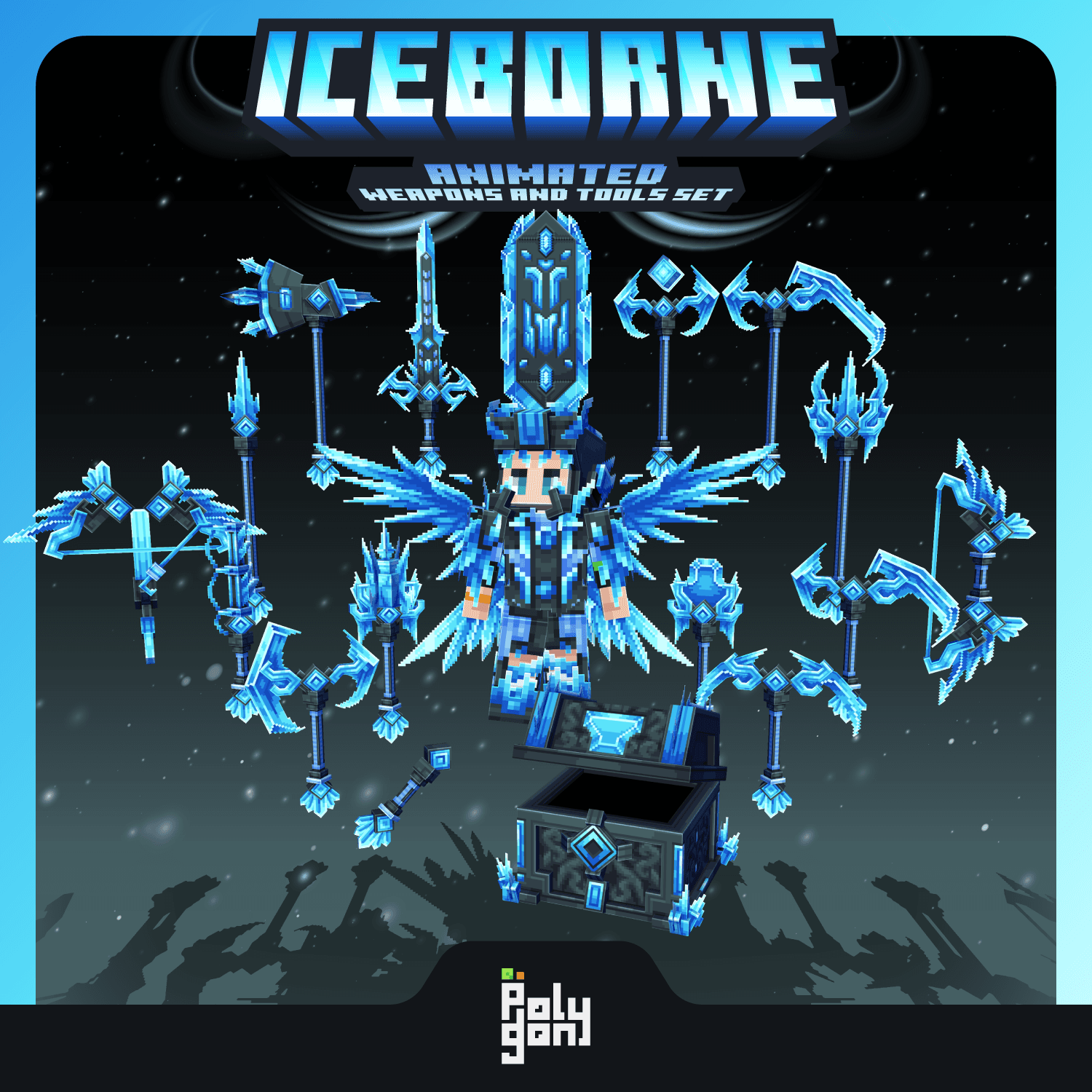 Iceborne Animated Weapons and Tools Set (64x)