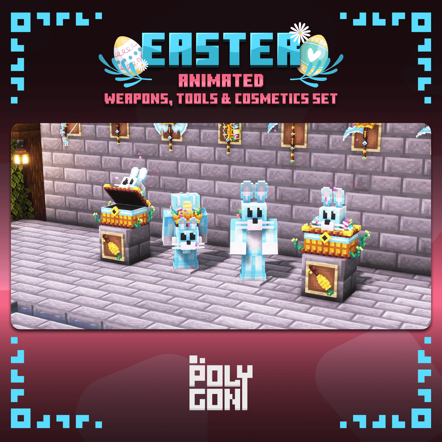 Easter Animated Weapons & Tools Set 2