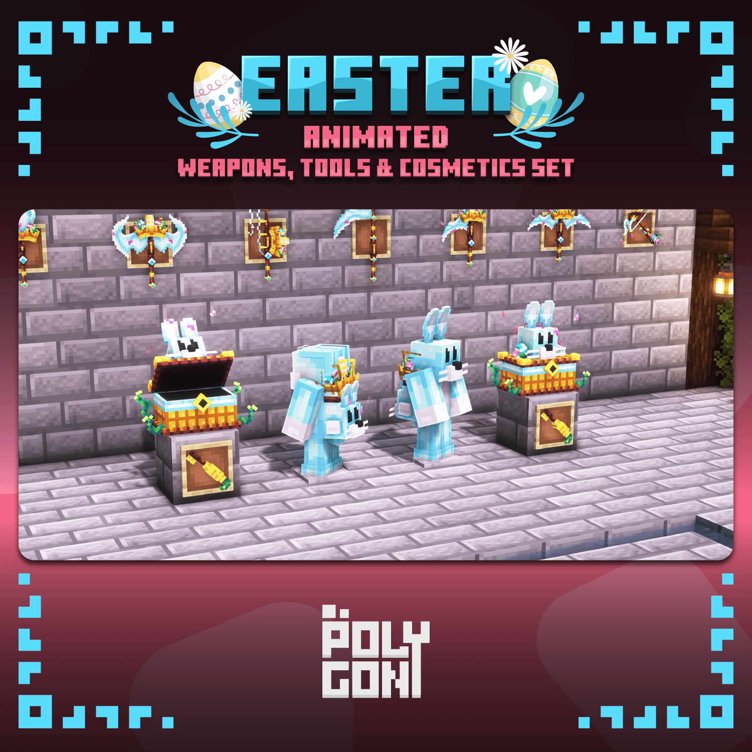 Easter Animated Weapons & Tools Set 0