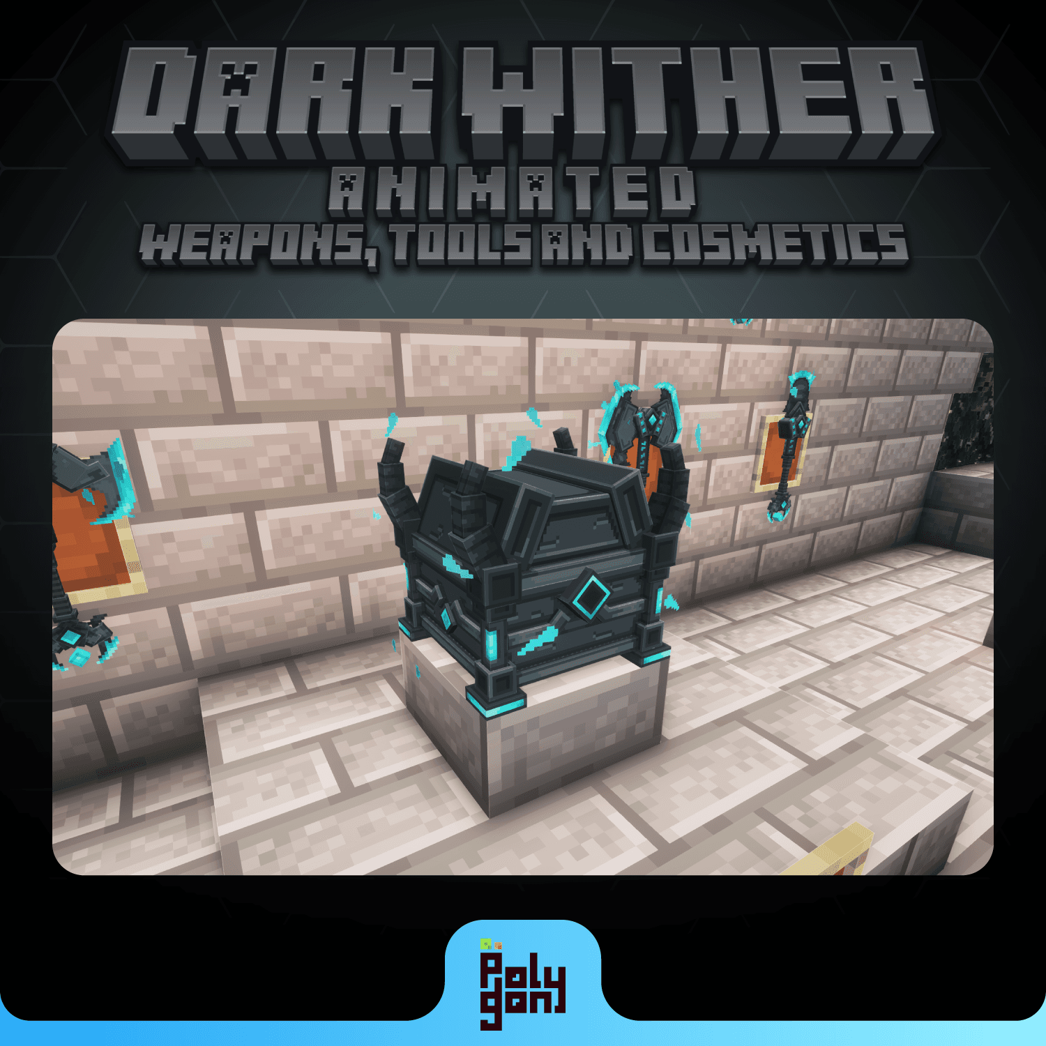 Dark Wither Animated Weapons and Tools Set (64x) 0