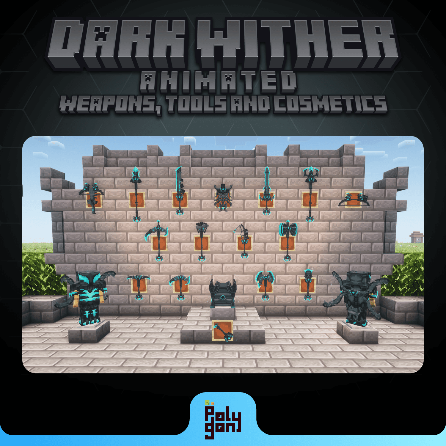 Dark Wither Animated Weapons and Tools Set (64x) 2