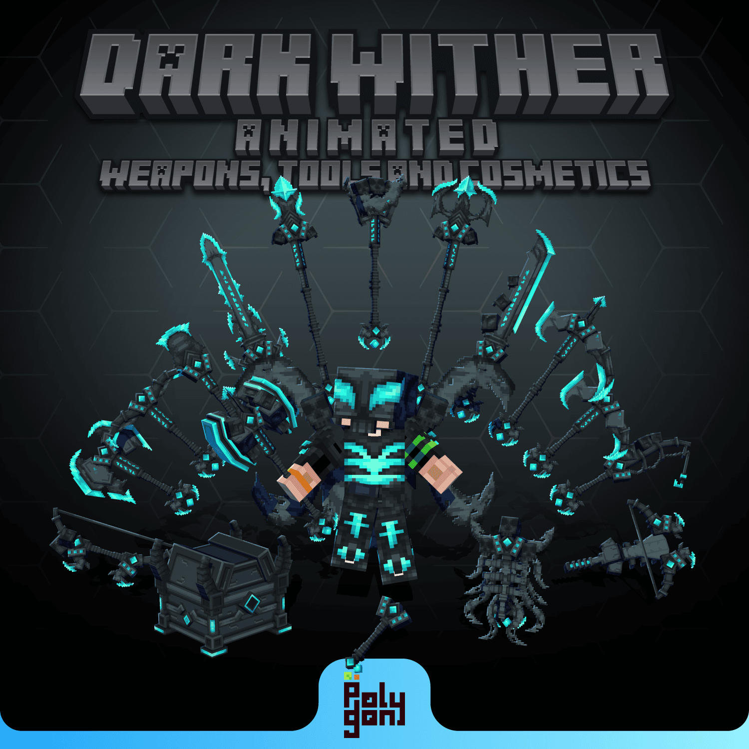 Dark Wither Animated Weapons and Tools Set (64x) 1