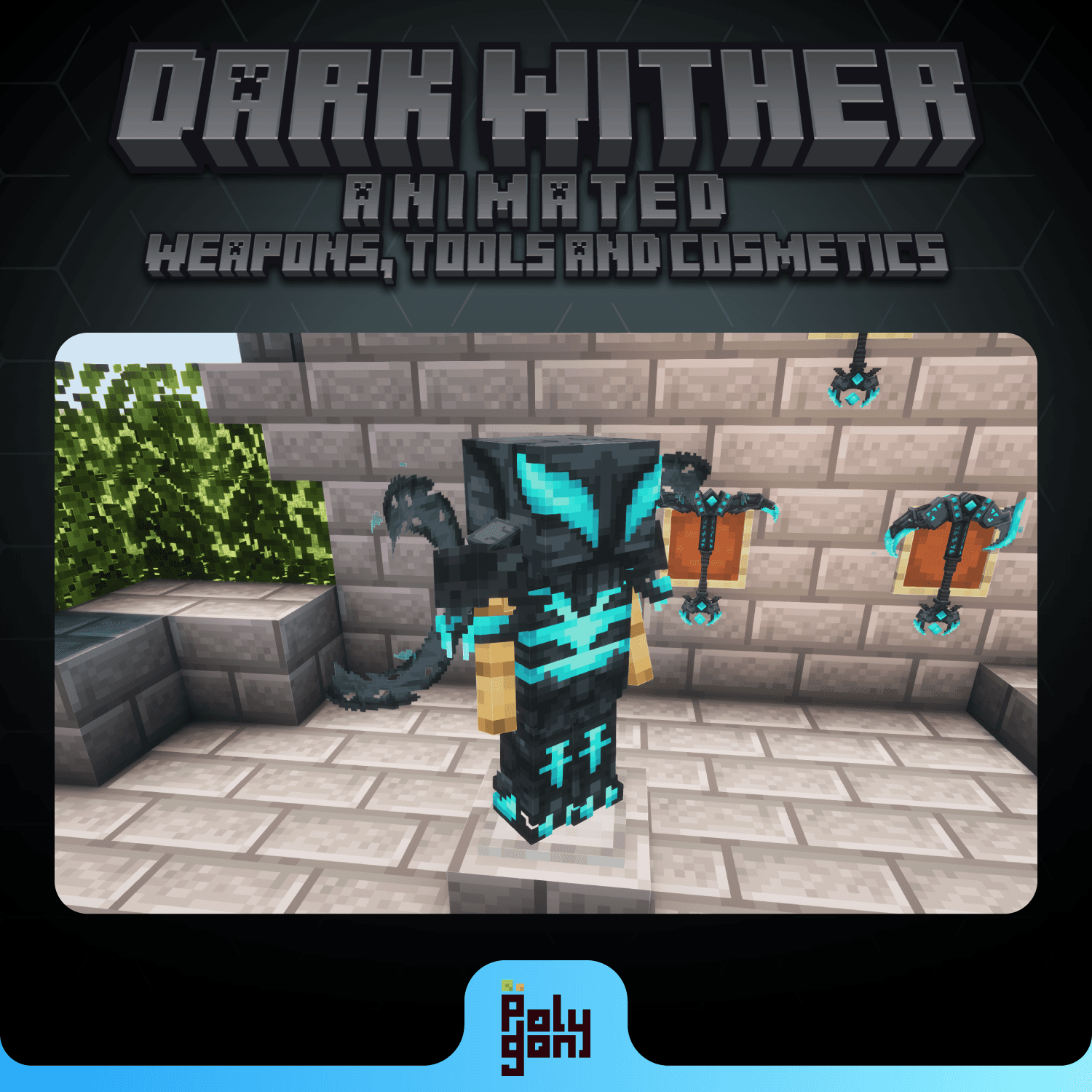 Dark Wither Animated Weapons and Tools Set (64x) 3
