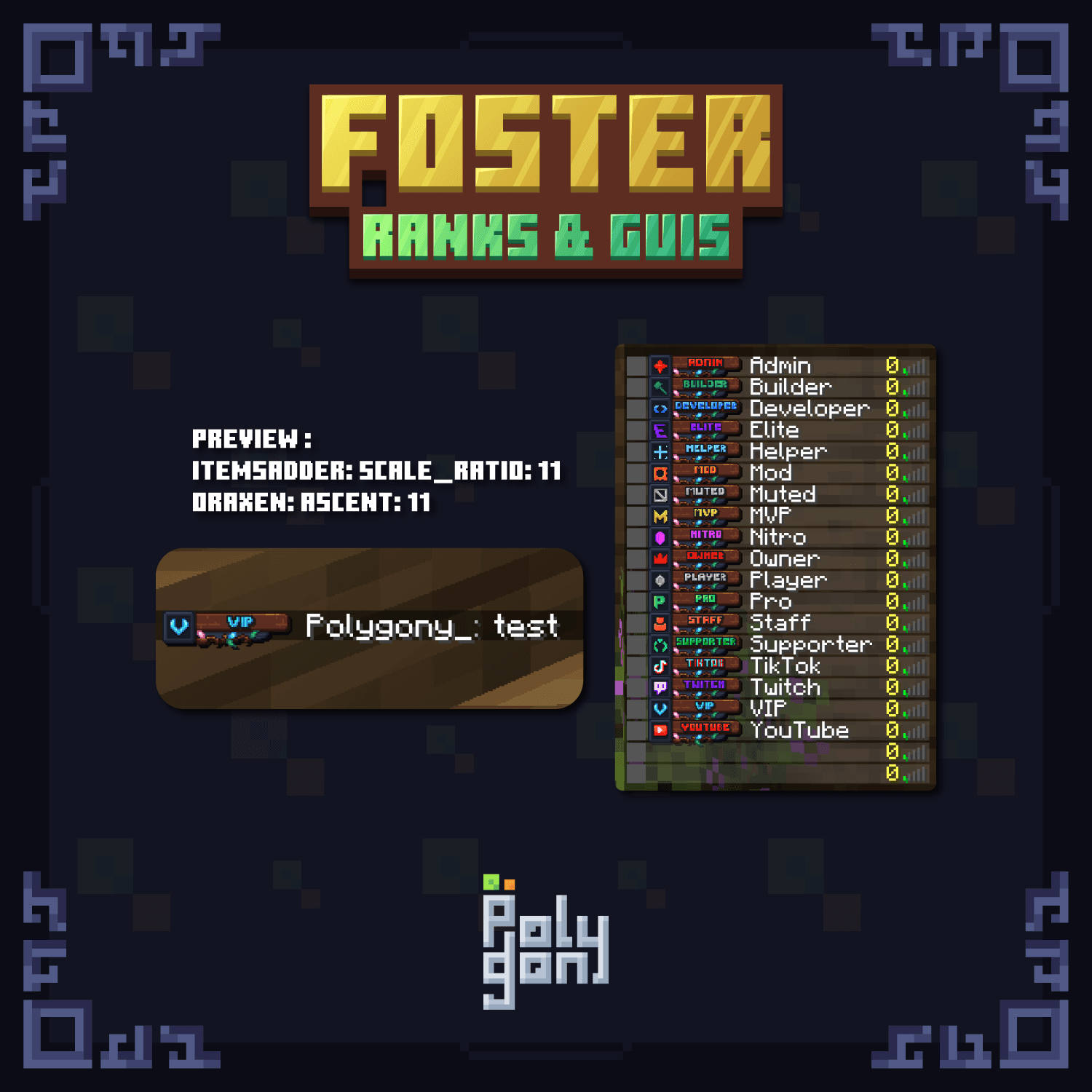 Foster Rank & GUI Set 0