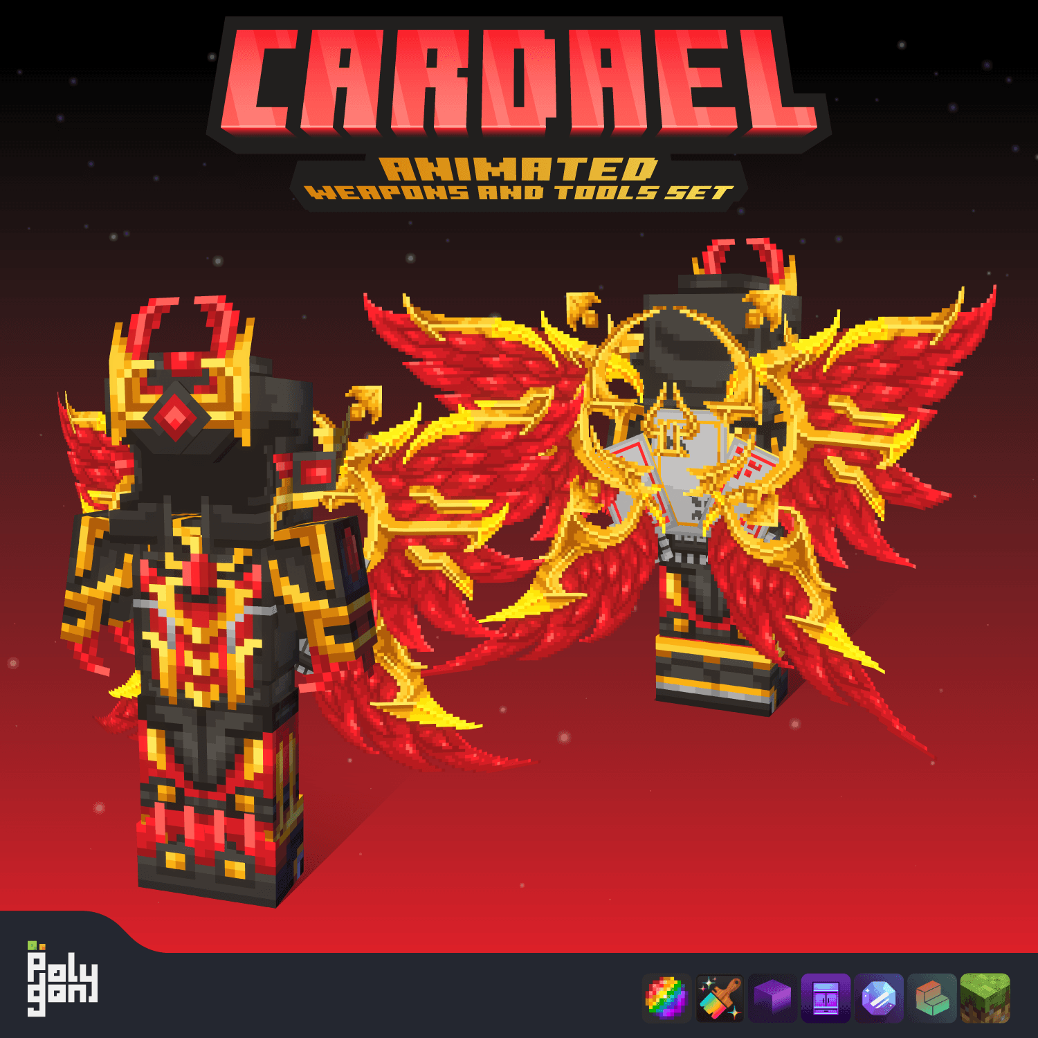 Cardael Animated Weapons and Tools Set (64x) 0