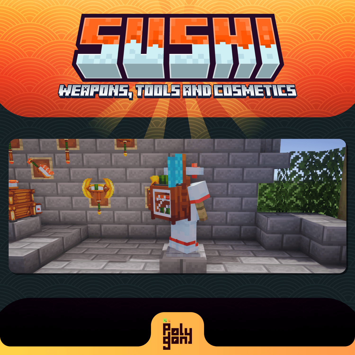 Sushi Weapons, Tools and Cosmetics Set (32x) 3