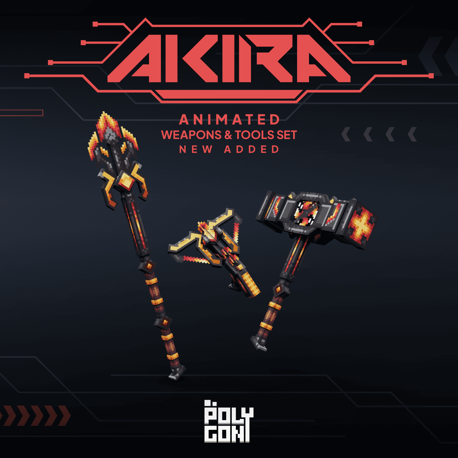Akira Animated Weapons & Tools Set 0