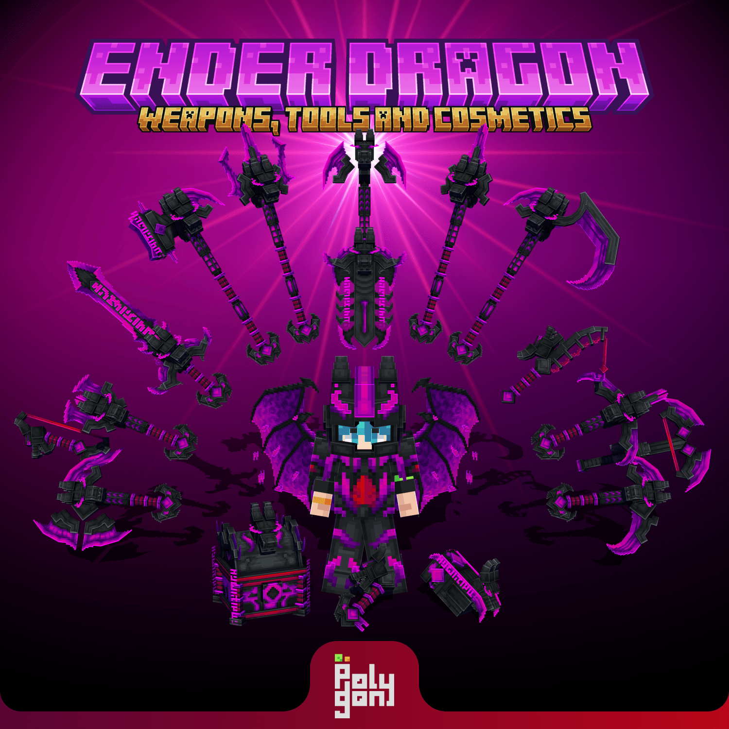 Ender Dragon Animated Weapons and Tools Set (64x) 1