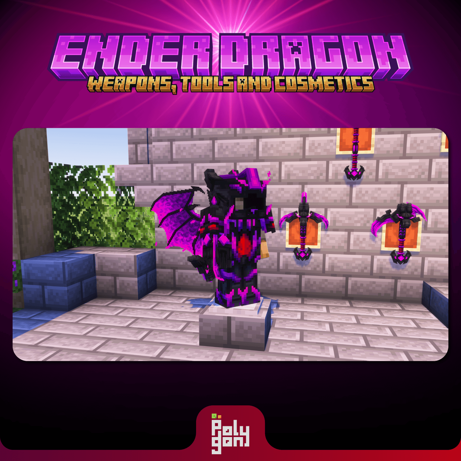 Ender Dragon Animated Weapons and Tools Set (64x) 3