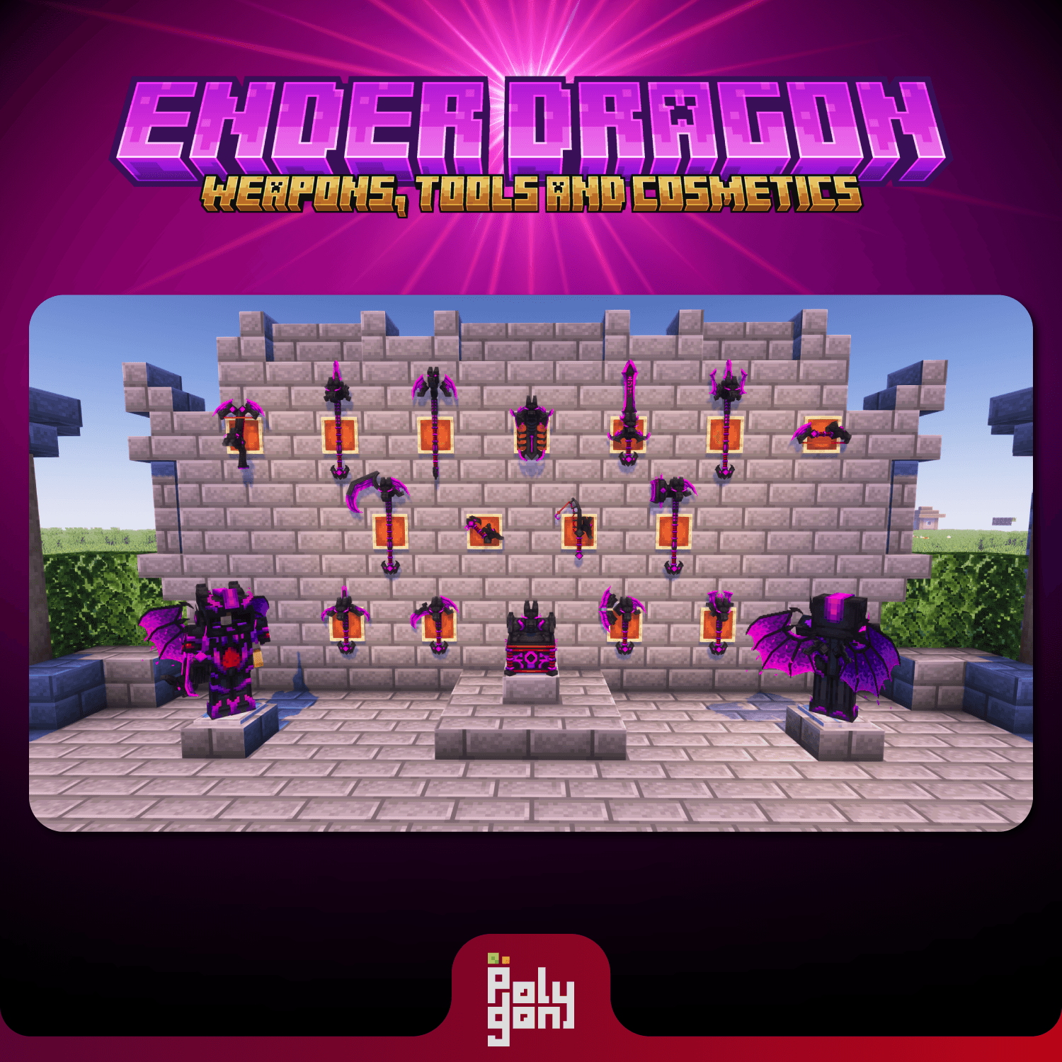 Ender Dragon Animated Weapons and Tools Set (64x) 2
