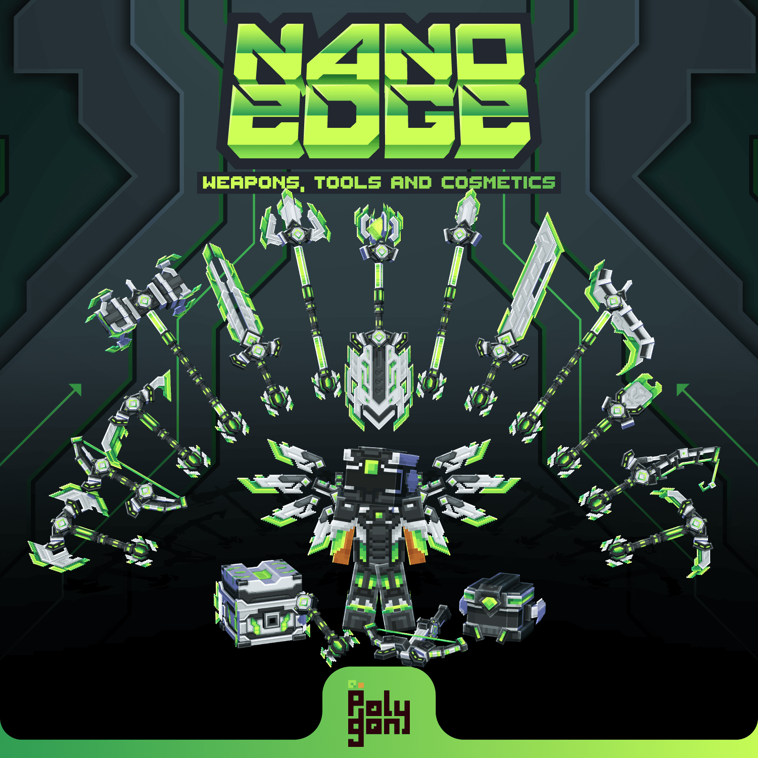 Nano Edge Animated Weapons and Tools Set (64x) 1