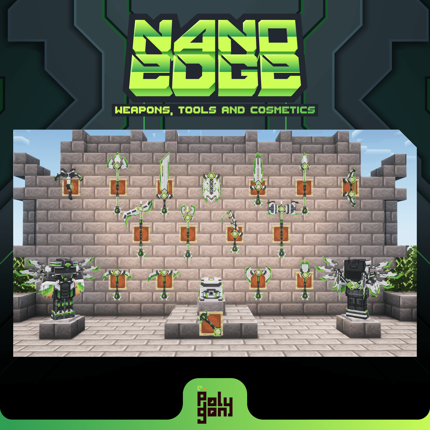 Nano Edge Animated Weapons and Tools Set (64x) 0