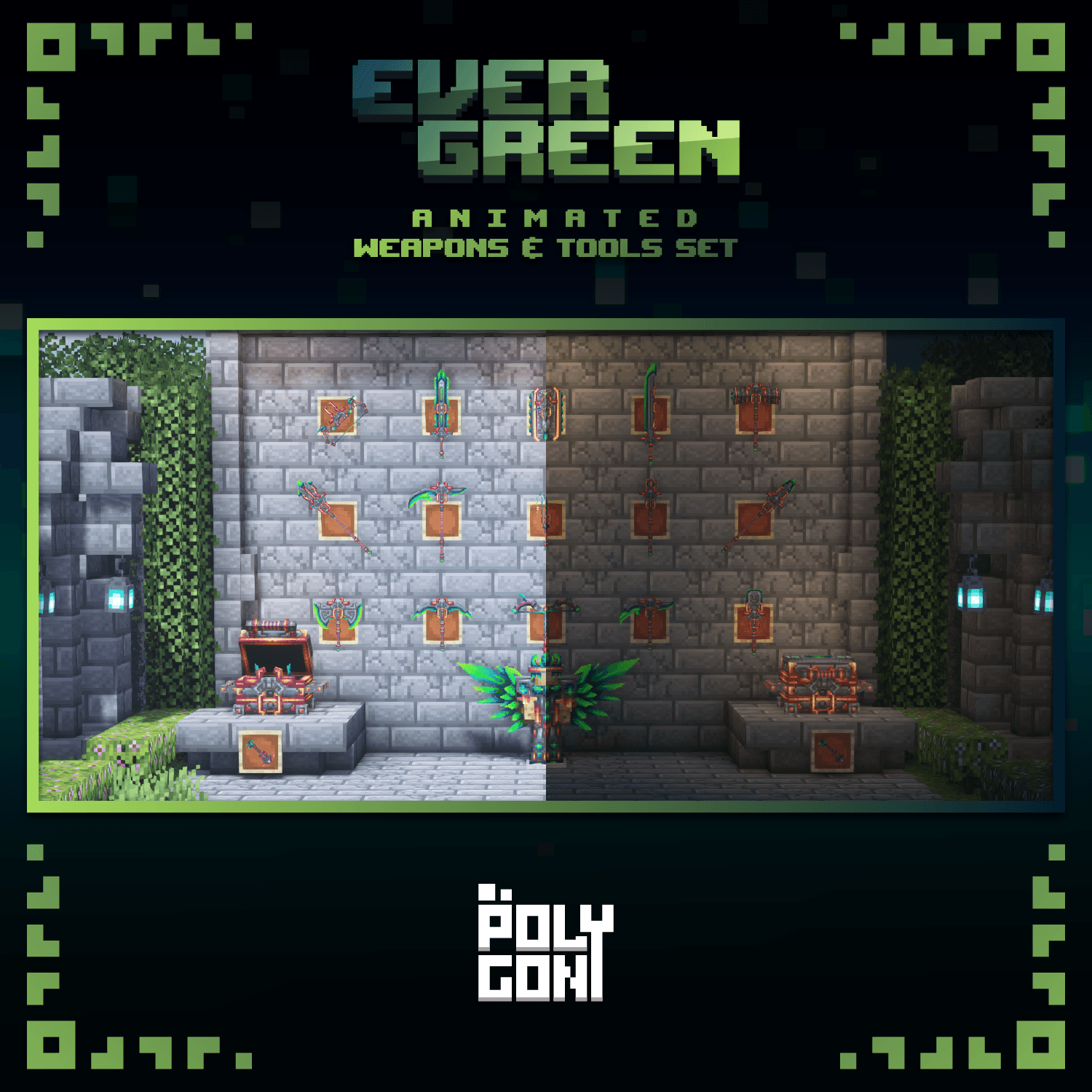 Evergreen Animated Weapons & Tools Set 2