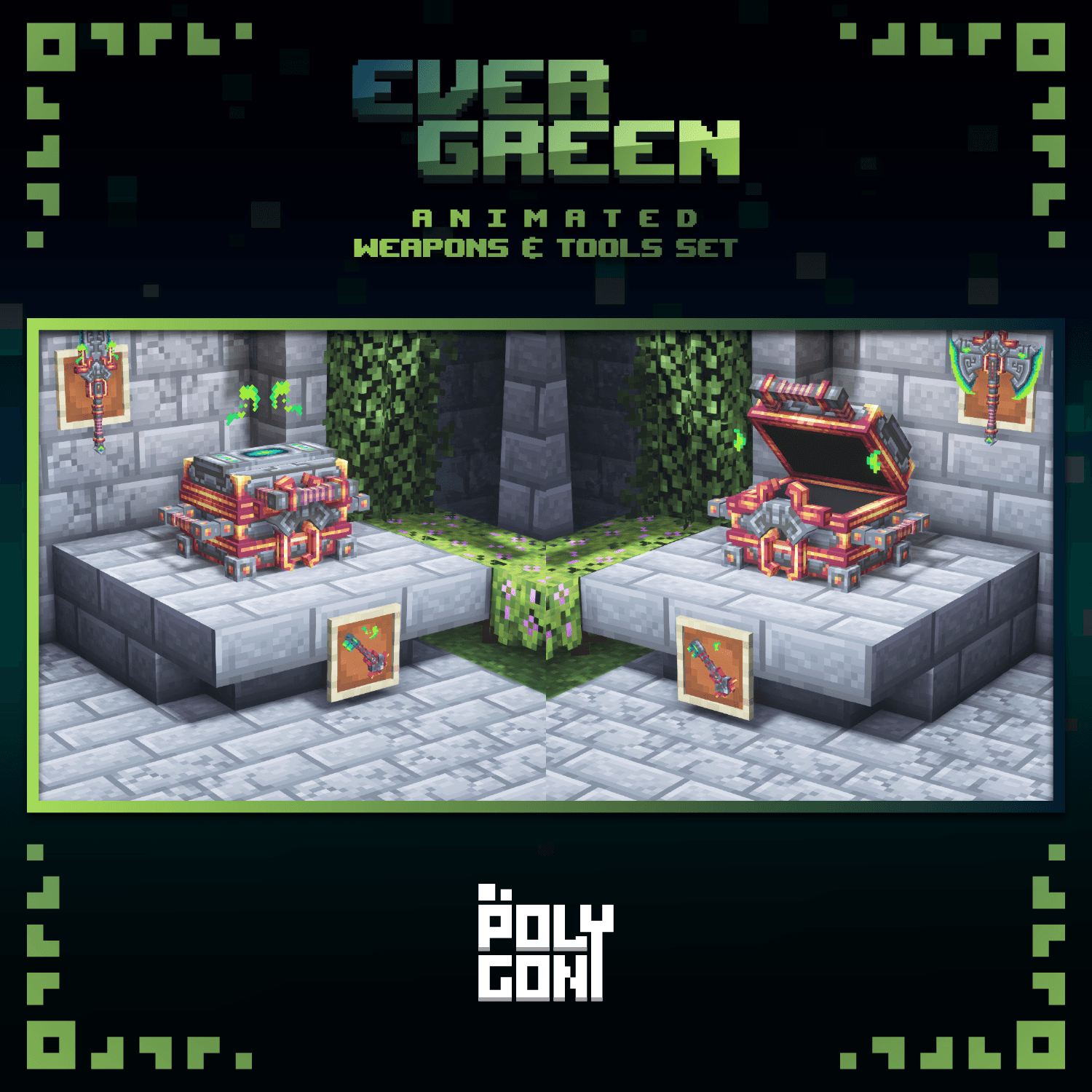 Evergreen Animated Weapons & Tools Set 0