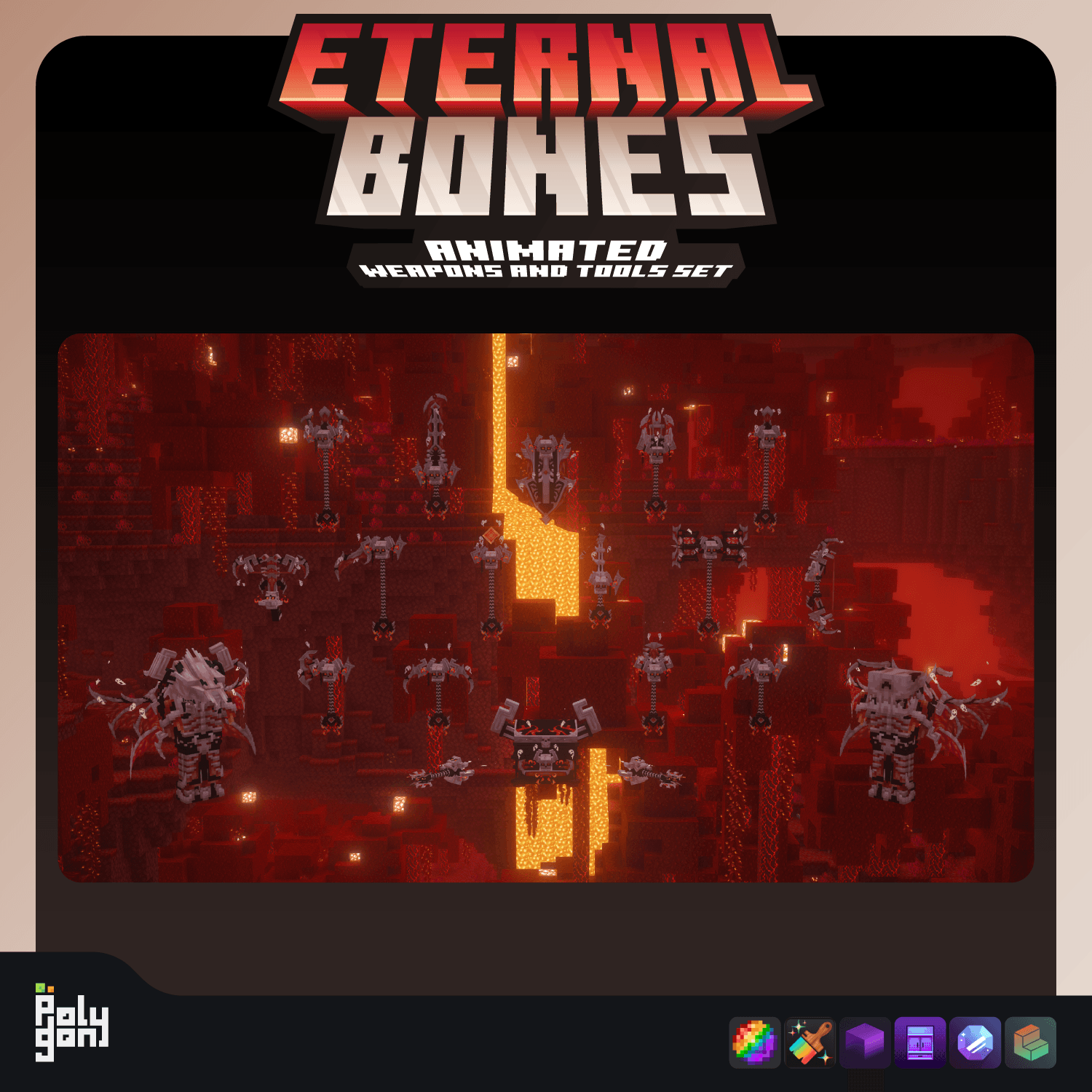 Eternal Bones Animated Weapons and Tools Set (64x) 2