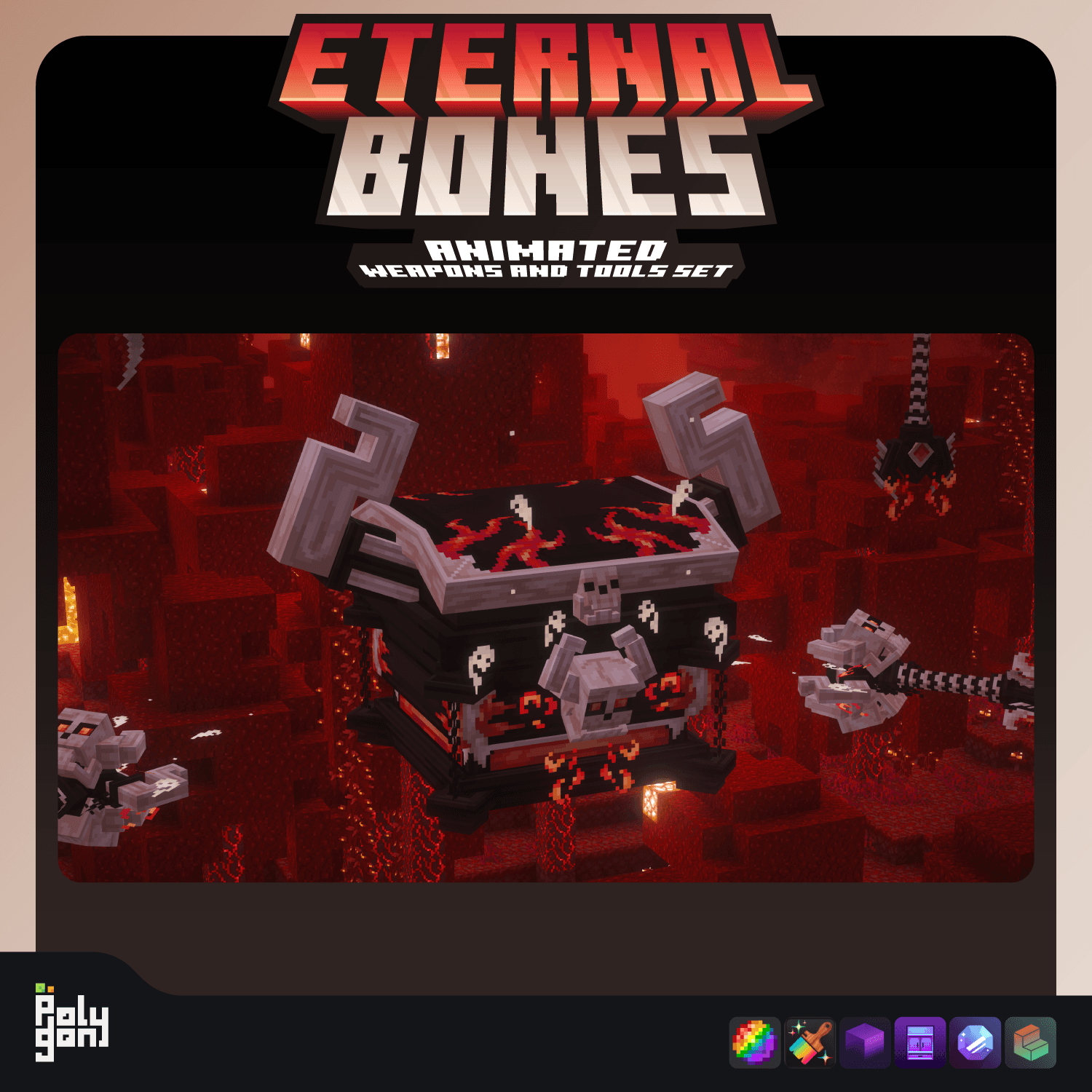 Eternal Bones Animated Weapons and Tools Set (64x) 0
