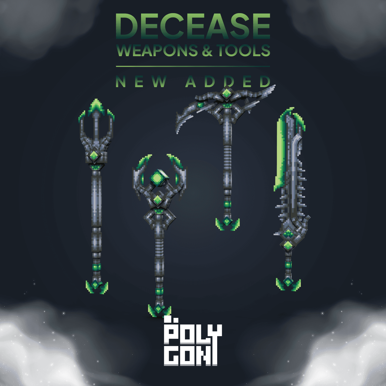 Decease Animated Weapons & Tools Set 5