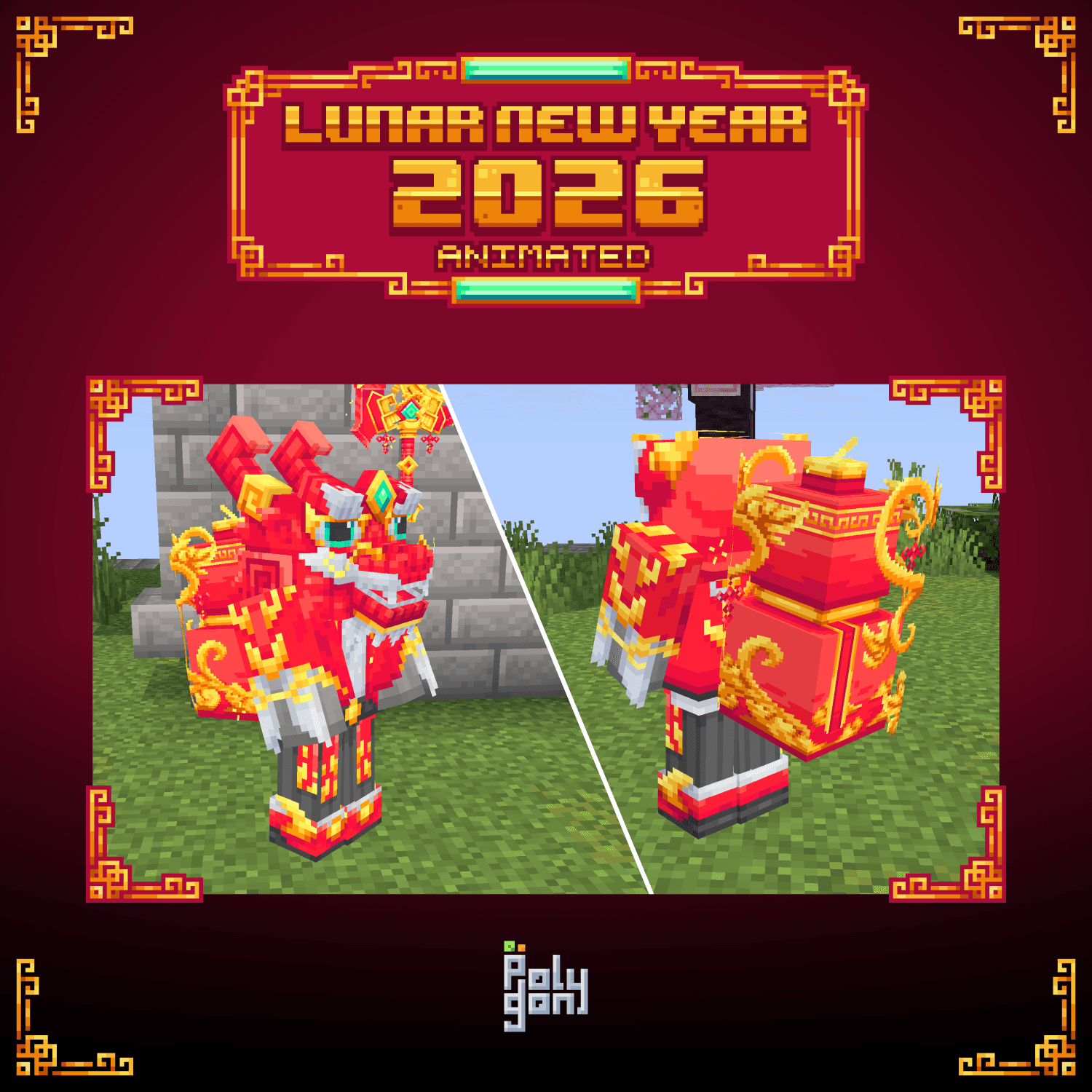 Lunar New Year 2026 Animated Weapons and Tools Set (64x) 3