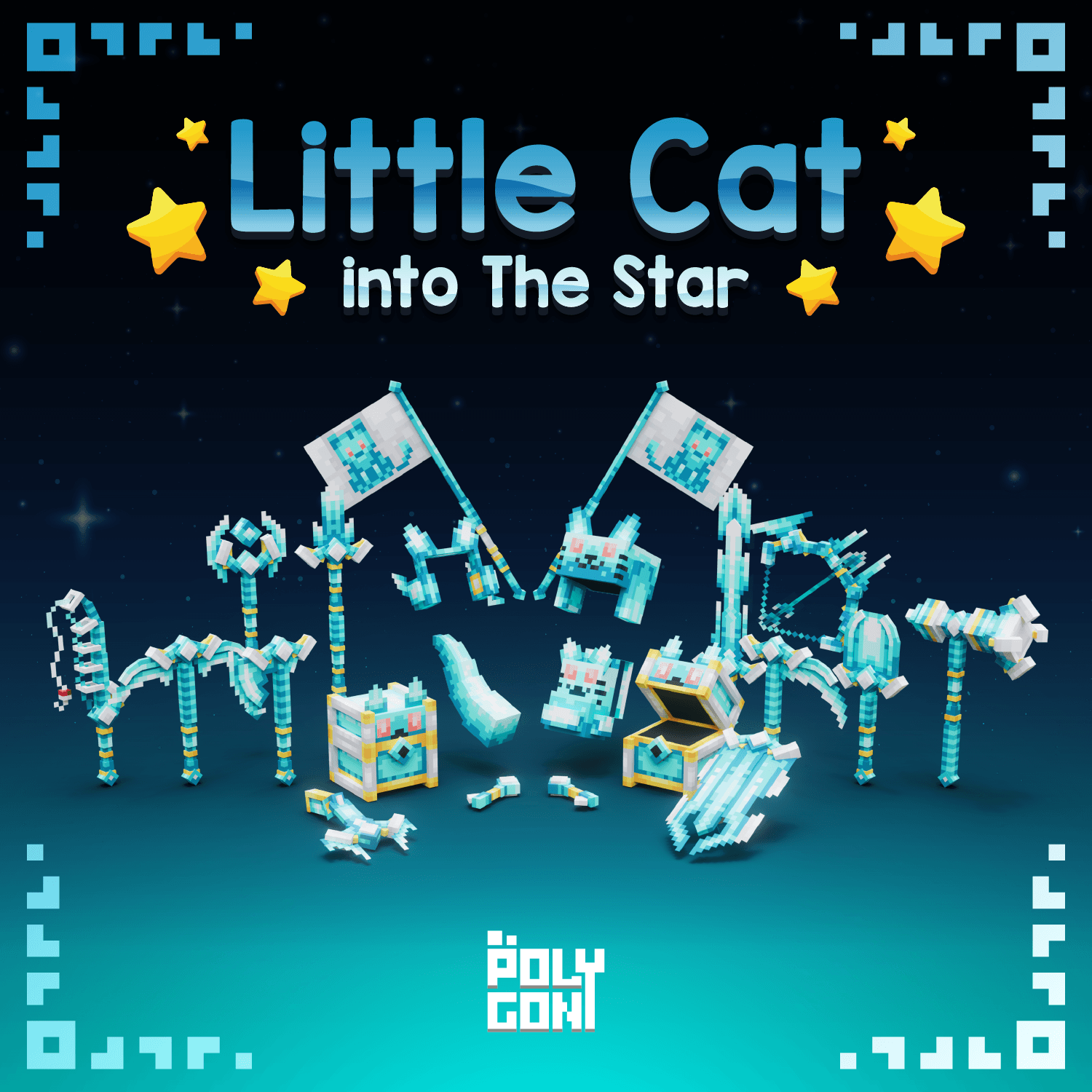 Little Cat into The Star Animated Weapons, Tools & Cosmetics Set 1