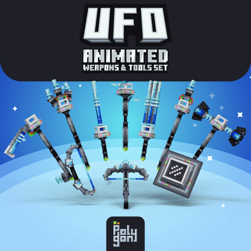 UFO Animated Weapons & Tools Set 3
