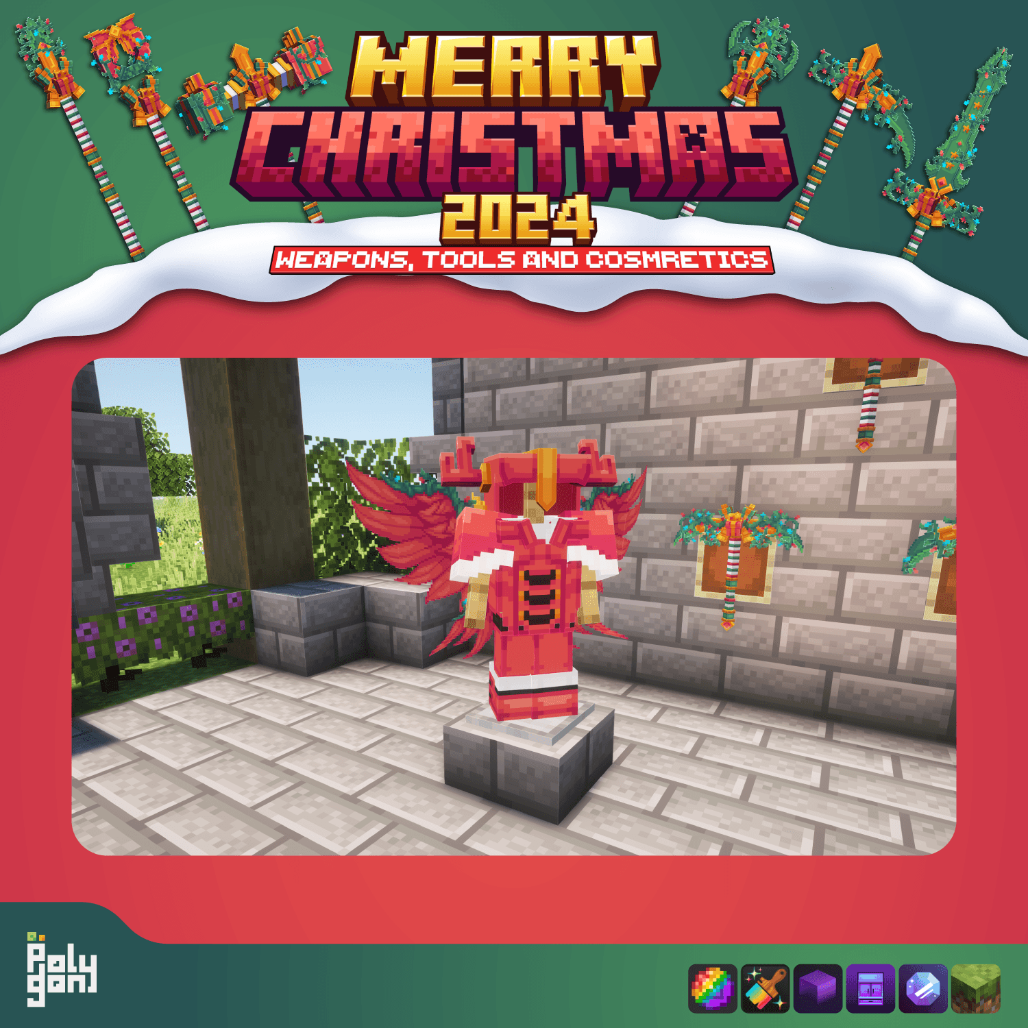 Merry Christmas 2024 Weapons and Tools Set (64x) 3