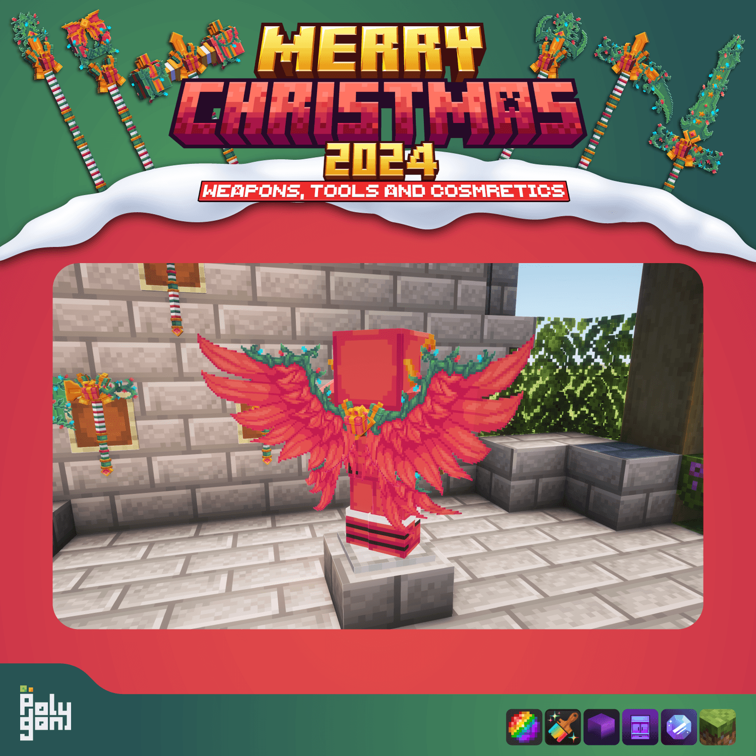 Merry Christmas 2024 Weapons and Tools Set (64x) 4