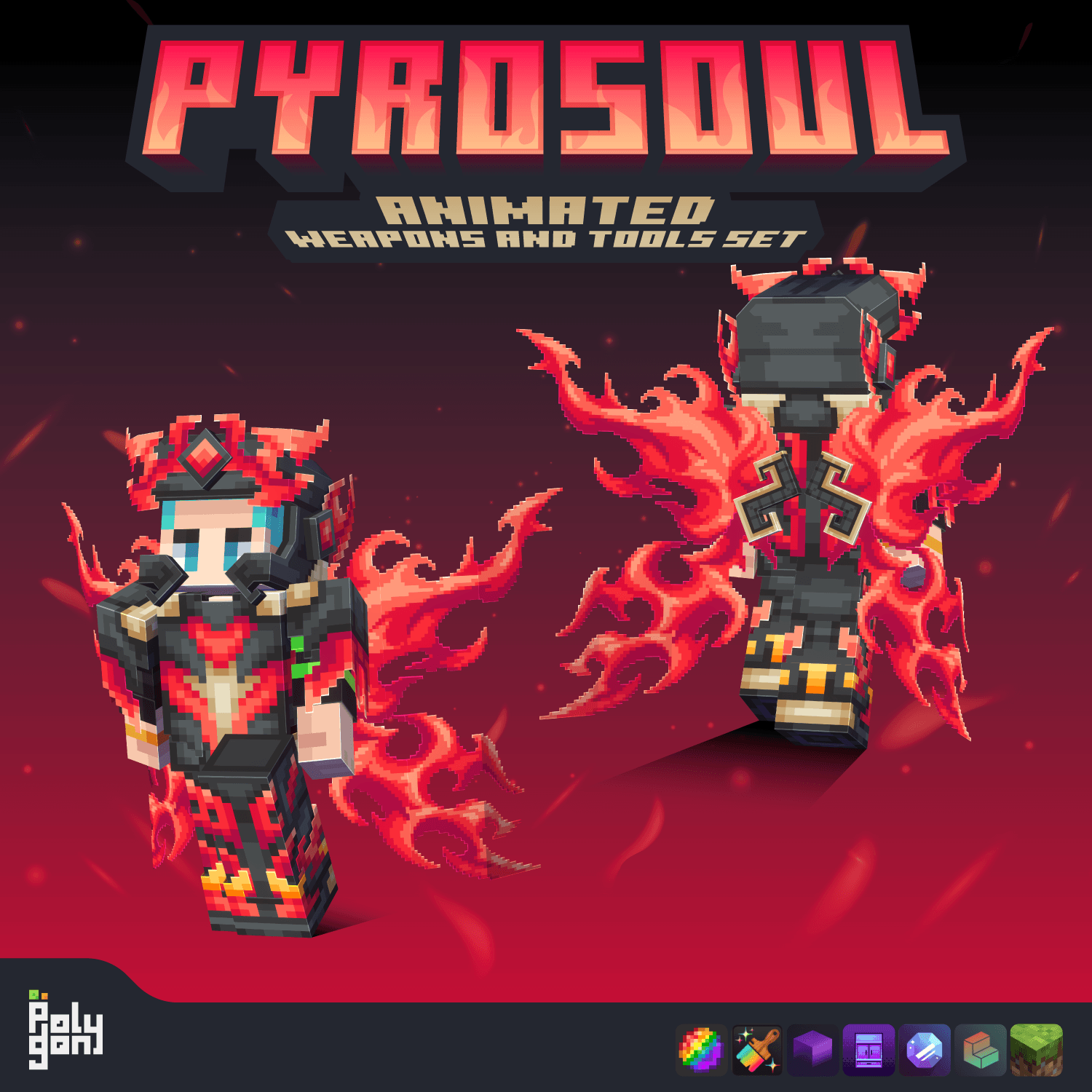 Pyrosoul Animated Weapons and Tools Set (64x) 0