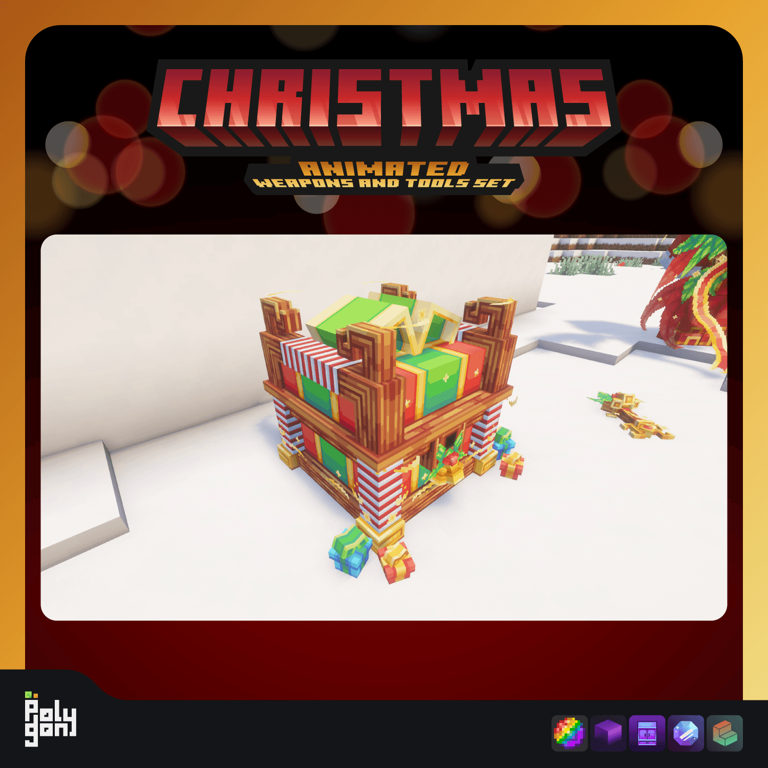 Christmas Animated Weapons and Tools Set (64x) 0