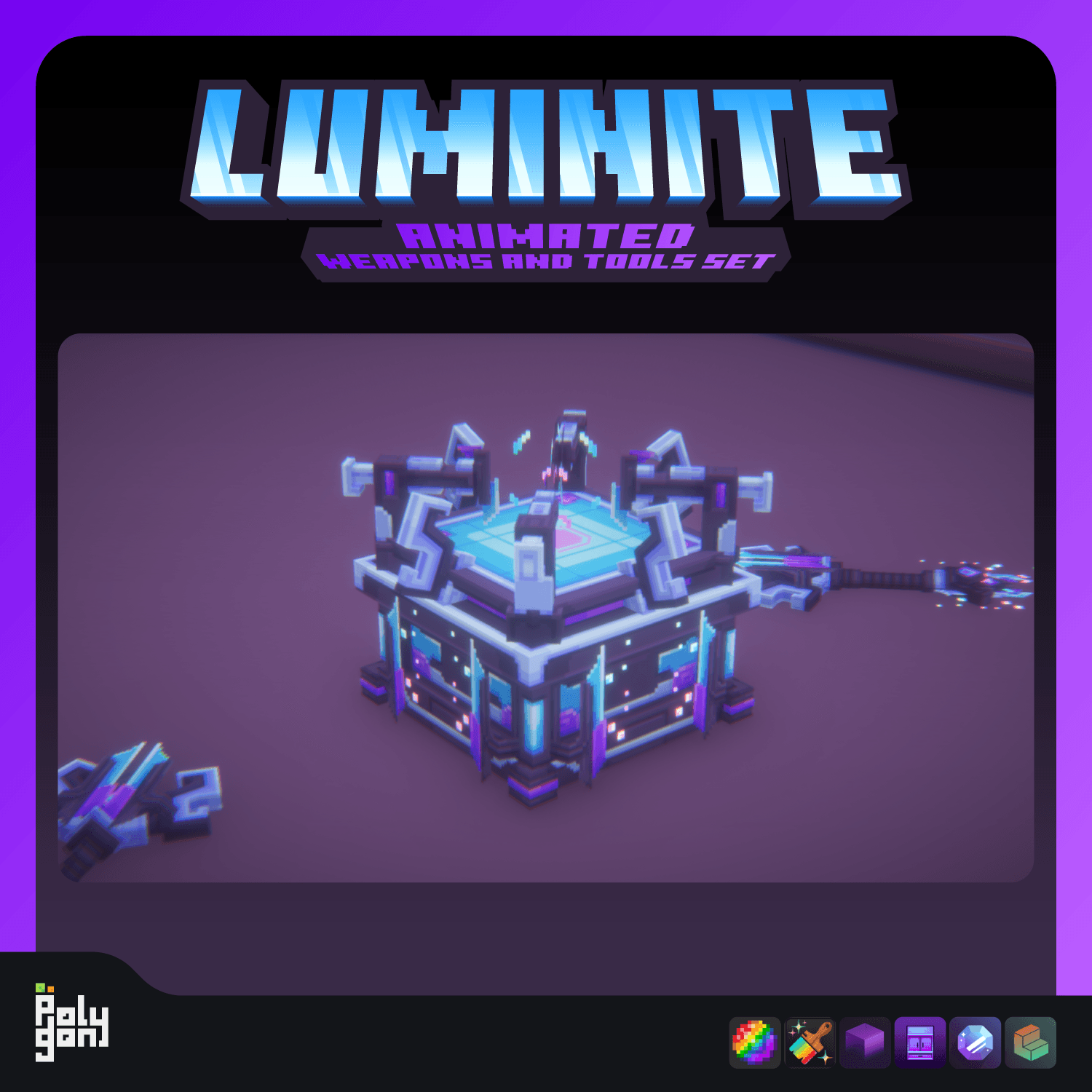Luminite Animated Weapons and Tools Set (64x) 0