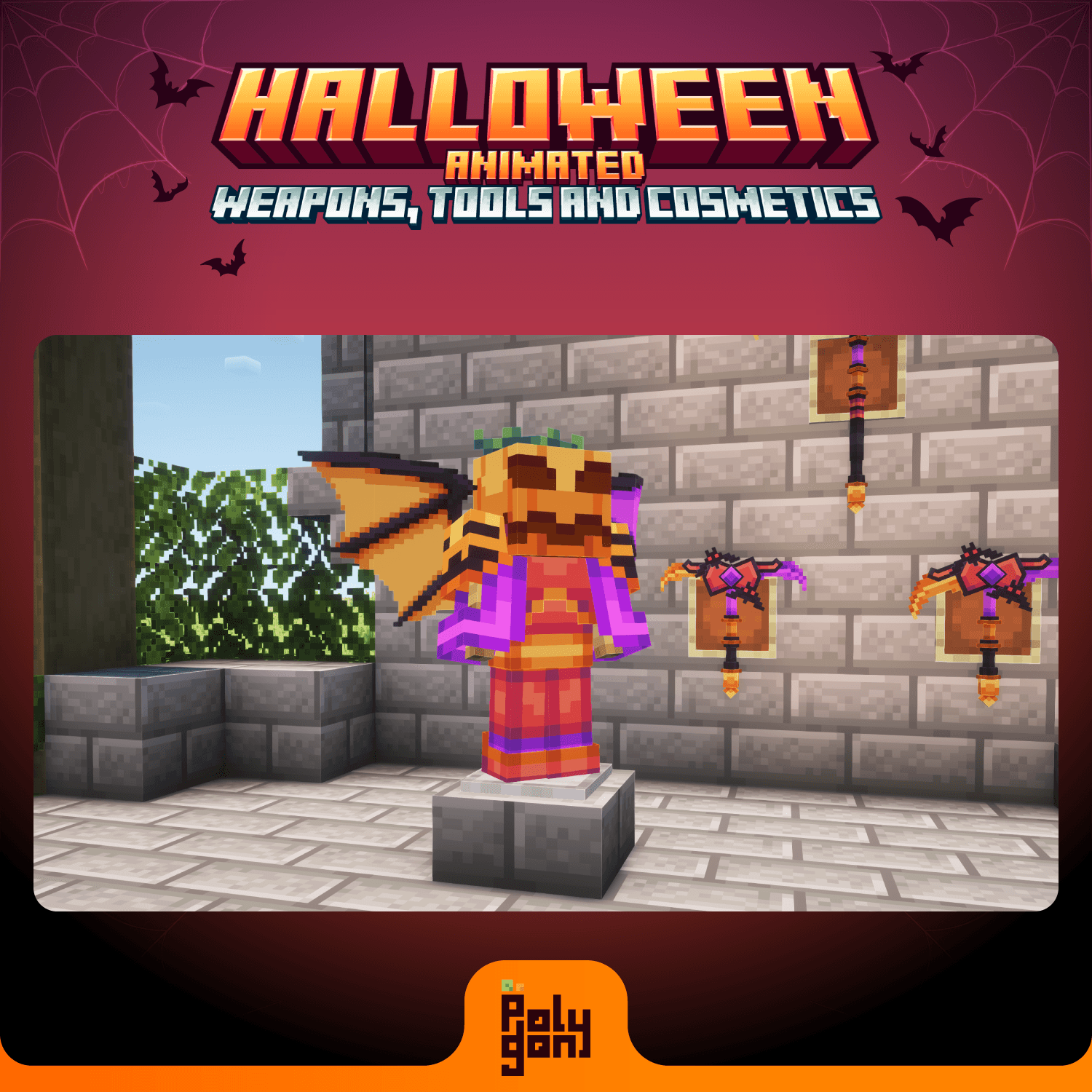 Halloween Animated Weapons and Tools Set (32x) 3