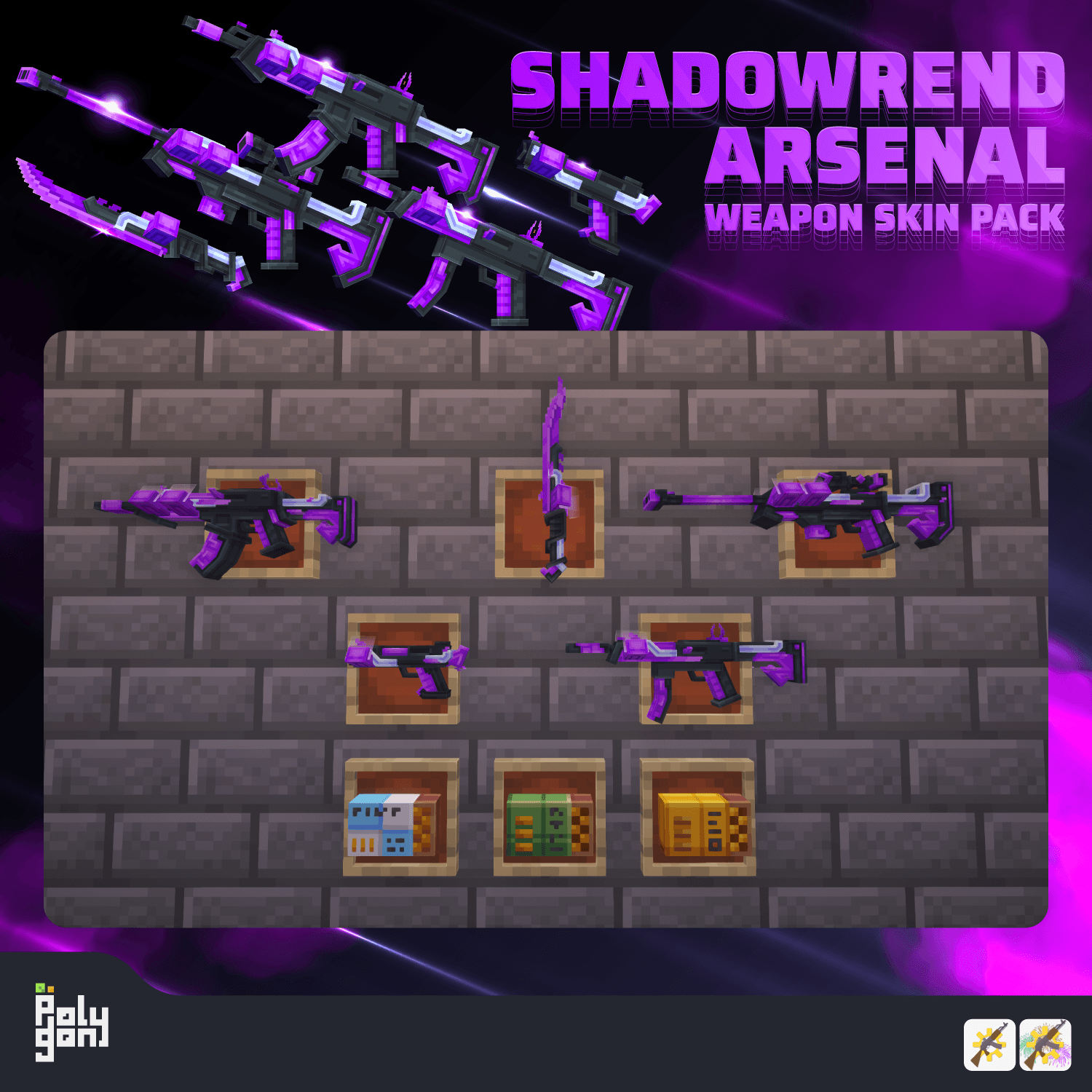 Shadowrend Arsenal - Weapon Skin Pack (64x) 2