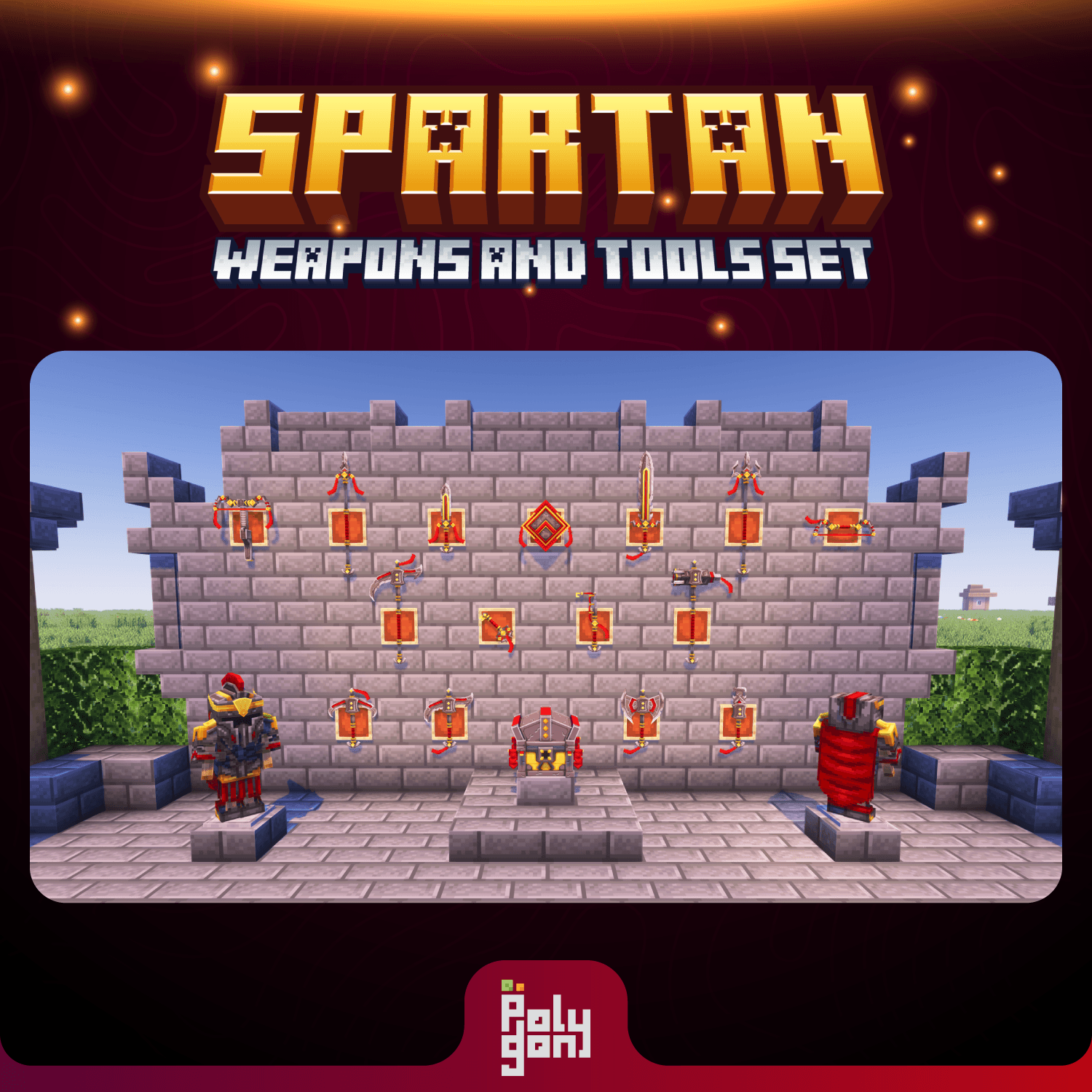 Spartan Animated Weapons and Tools Set (64x) 2