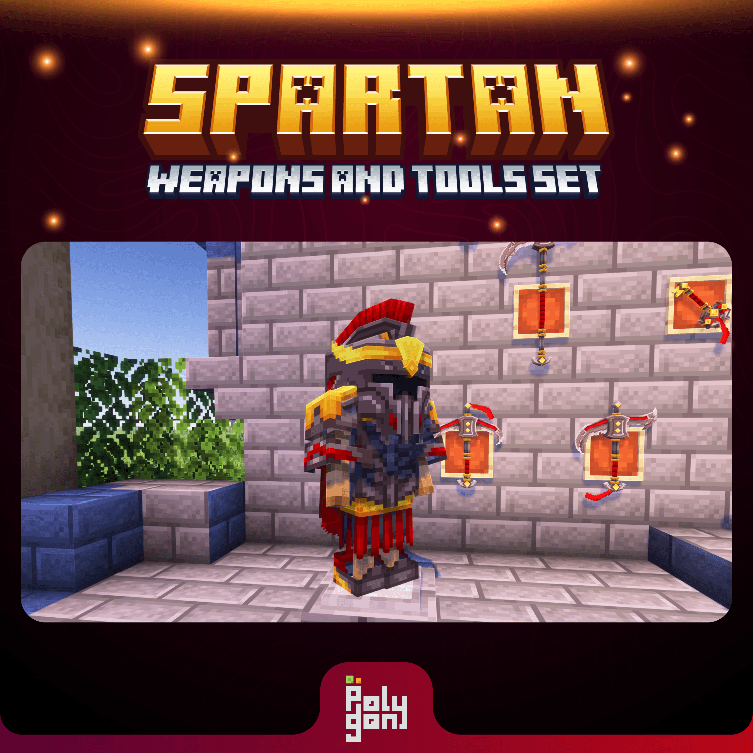 Spartan Animated Weapons and Tools Set (64x) 3