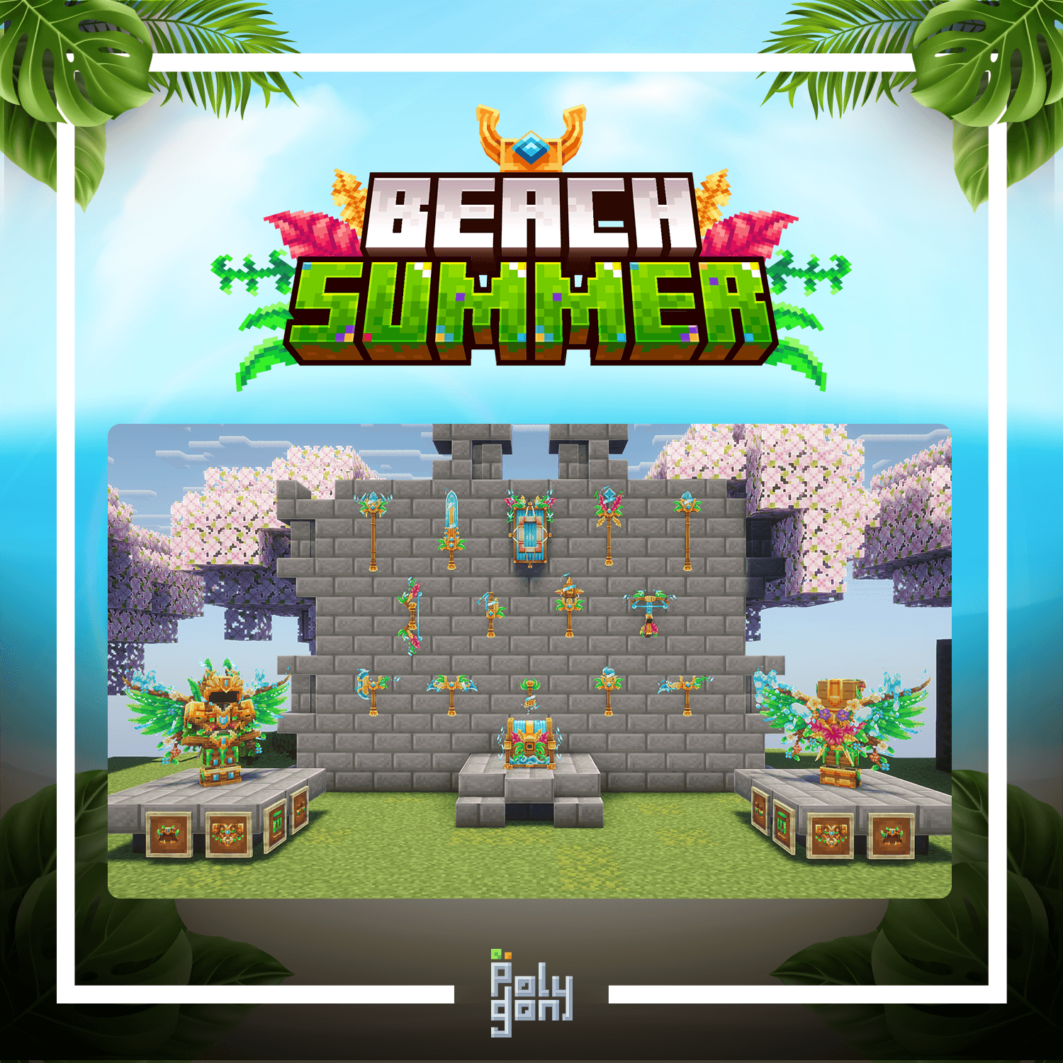 Beach Summer Animated Weapons and Tools Set (64x) 2