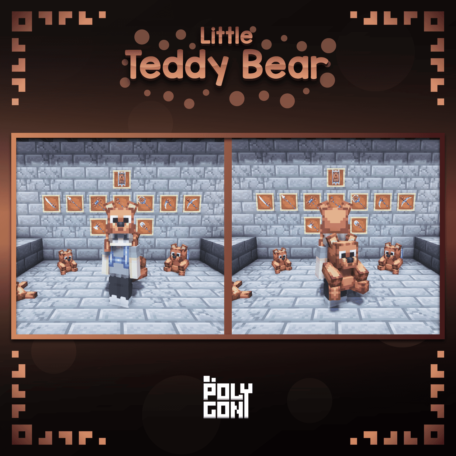 Little Teddy Bear Weapons, Tools & Cosmetics Set 0